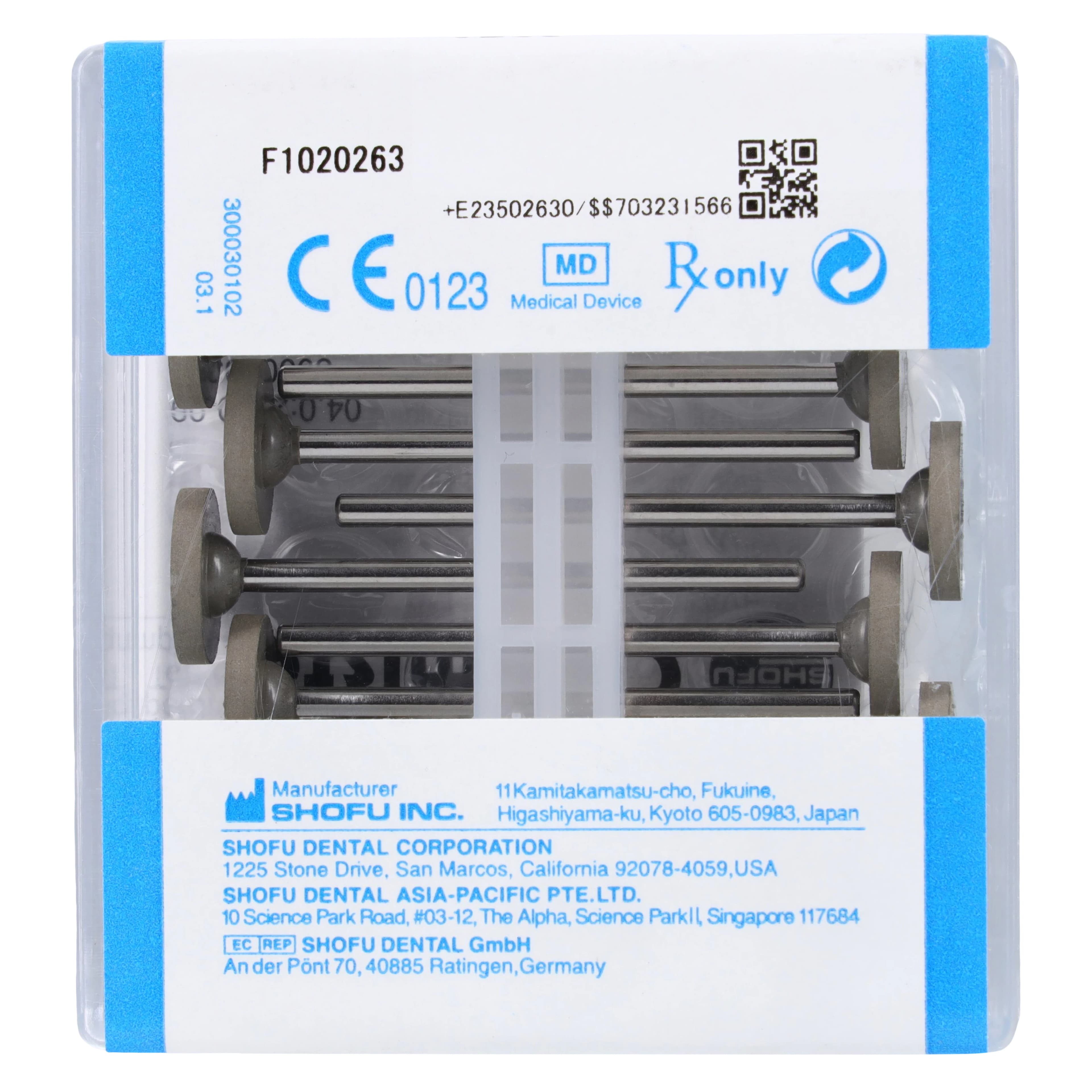 Shofu Ceramiste Soft Polishers, HP, Standard Grit, Wheel WH6 (#120), Grey, 12/Pk, 0263 thumbnail 2