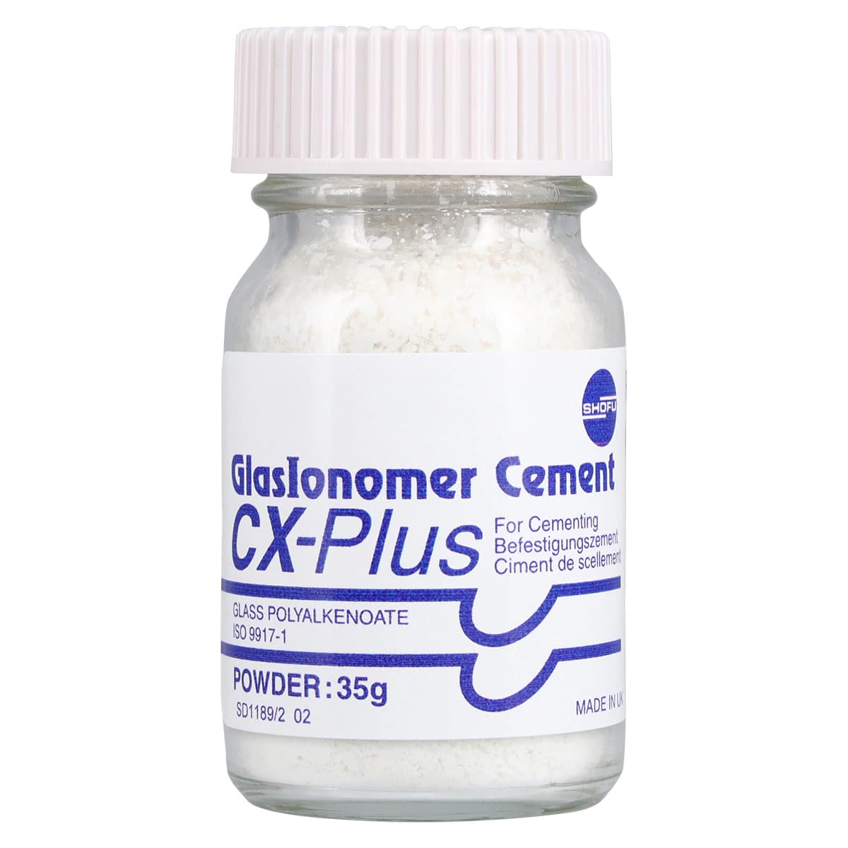 CX-Plus GlasIonomer Luting Cement, Intro Kit, 35 g Powder / 17 mL Liquid, 1/Pk, 1166 thumbnail 3