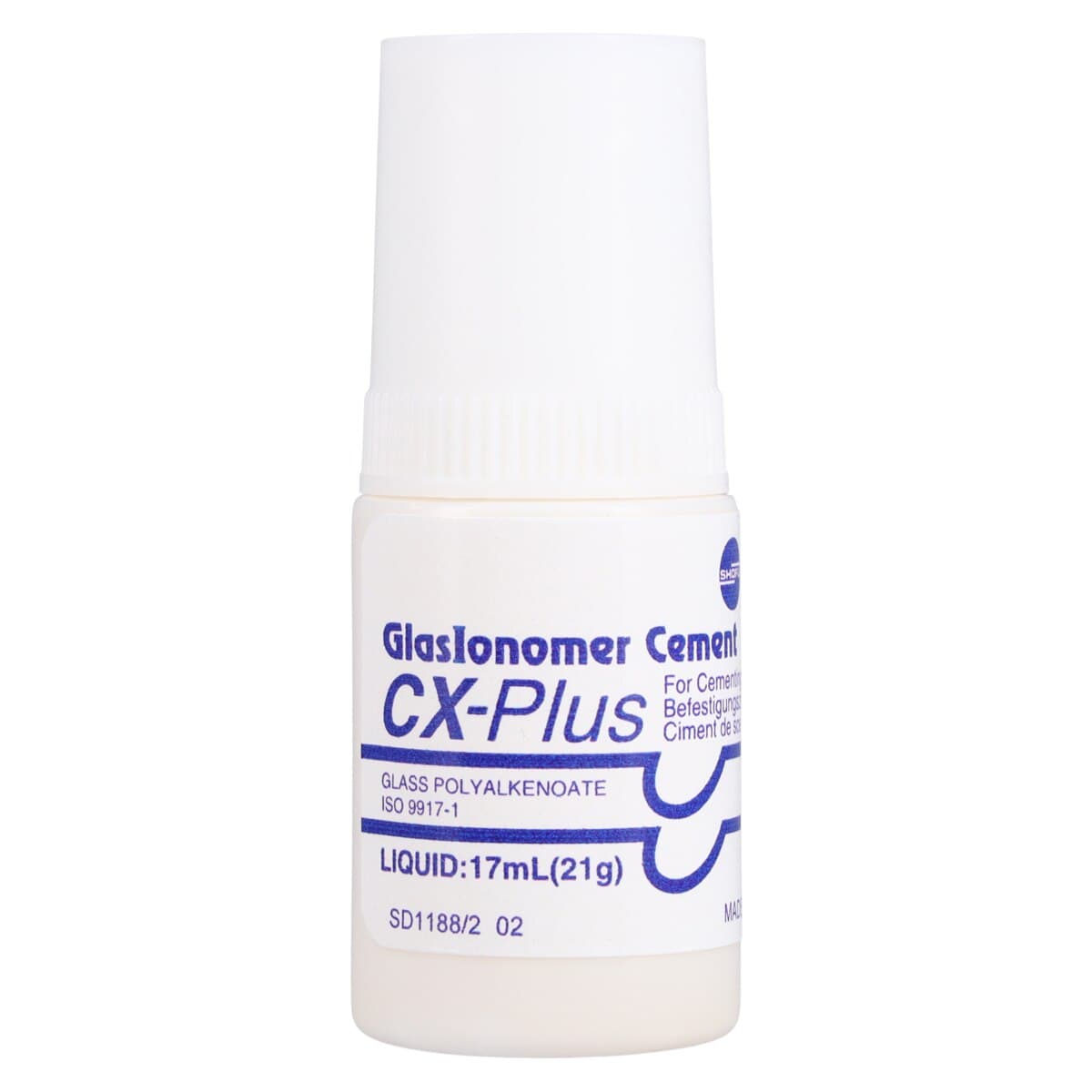 CX-Plus GlasIonomer Luting Cement, Intro Kit, 35 g Powder / 17 mL Liquid, 1/Pk, 1166 thumbnail 4