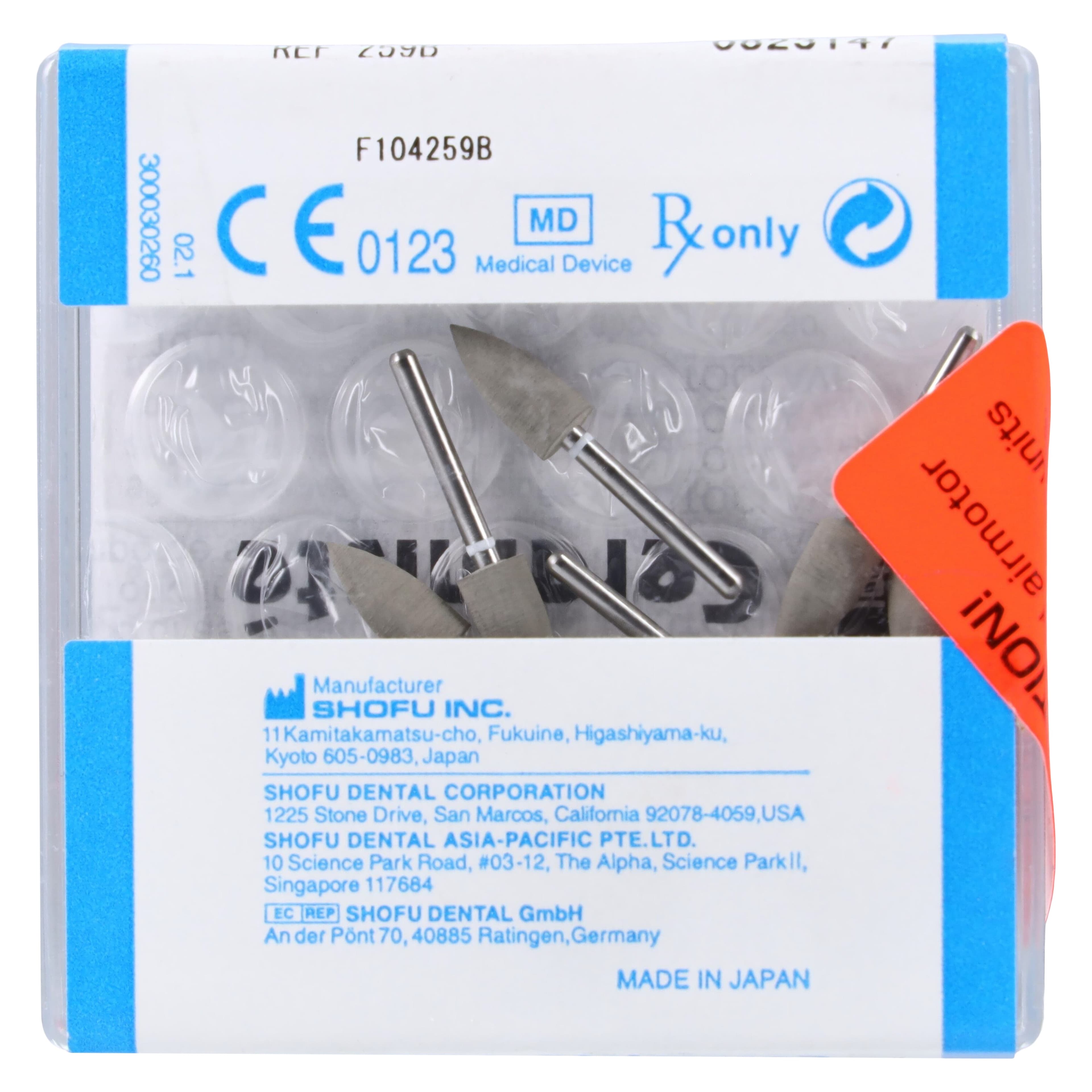 CeraMisté Soft Polishers, FG, Ultra II, Midi-Point, #060, White Band, 12/Pk, 259B thumbnail 2