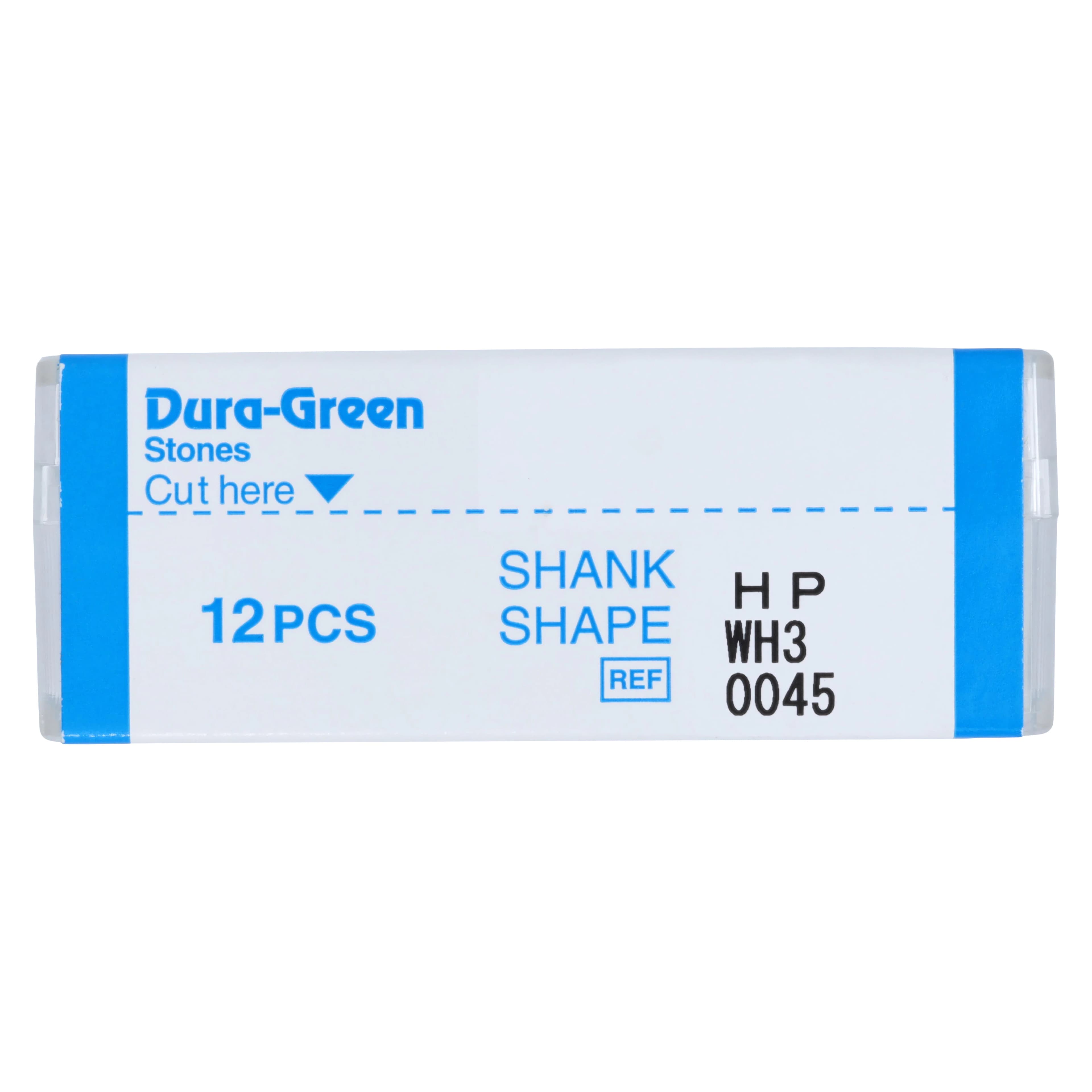 Dura-Green Silicon Carbide Finishing Stones, HP Straight Handpiece, Wheel WH3, ISO #065, Green, 12/Pk, 0045 thumbnail 3