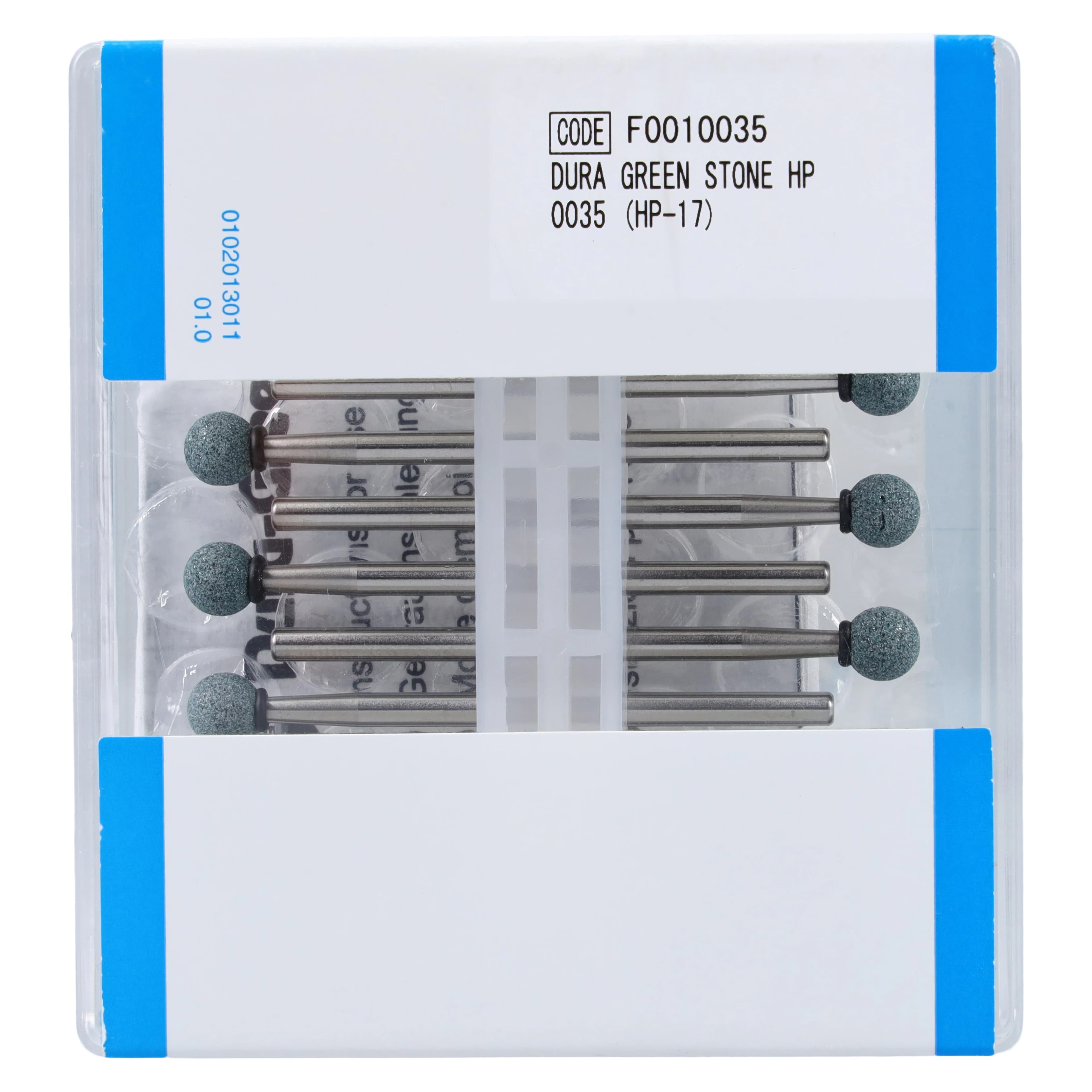 Dura-Green Silicon Carbide Finishing Stones, HP (Straight Handpiece), Round RD4, ISO #050, Green, 12/Pkg, 0035 thumbnail 2
