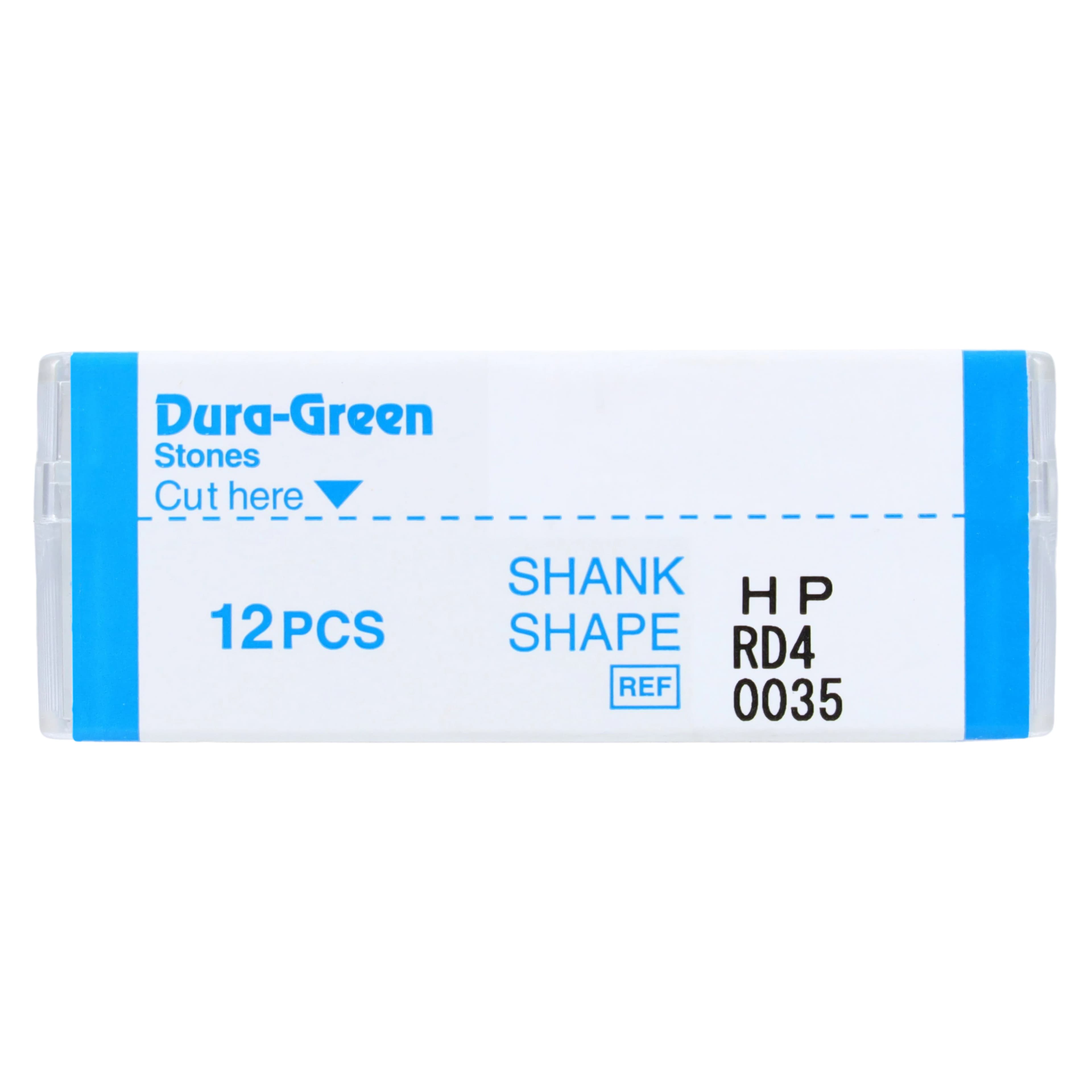 Dura-Green Silicon Carbide Finishing Stones, HP (Straight Handpiece), Round RD4, ISO #050, Green, 12/Pkg, 0035 thumbnail 4