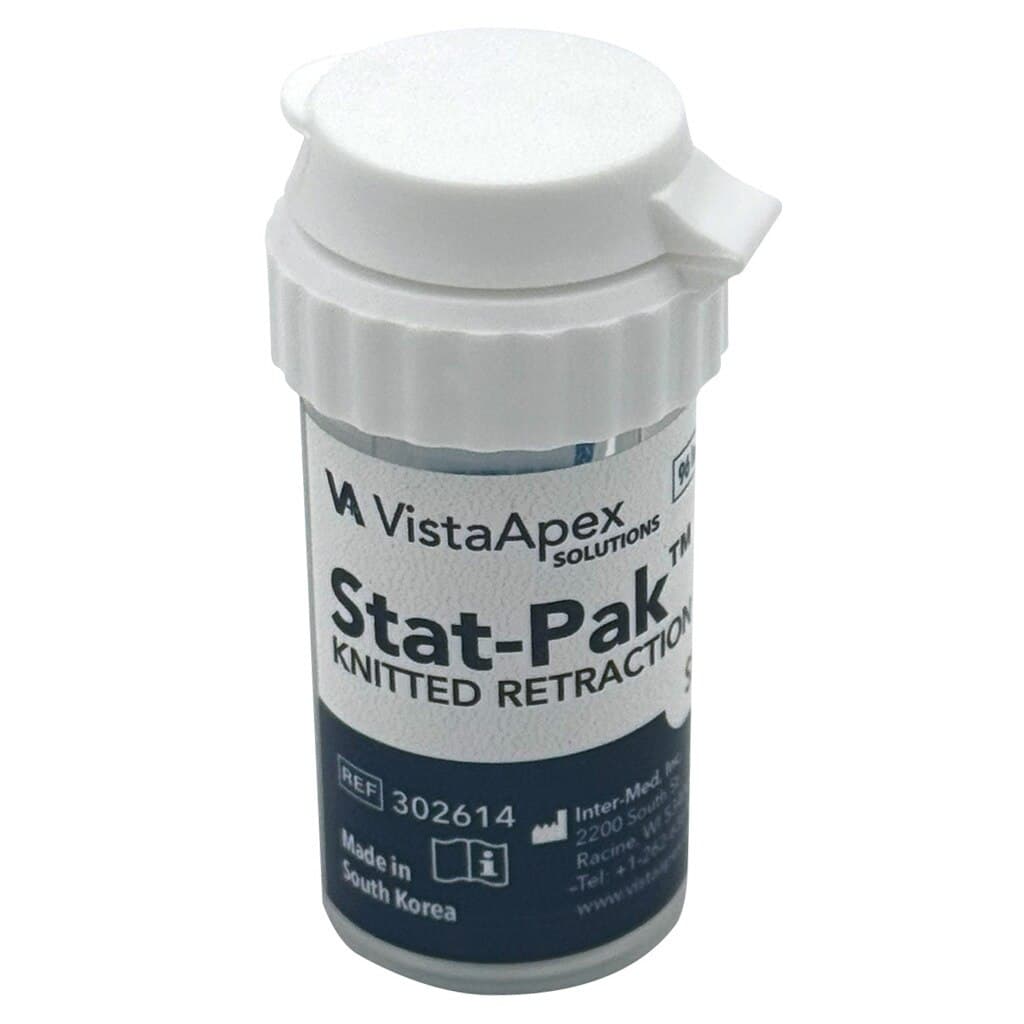 Stat-Pak Knitted Retraction Cord, Size 1, Light Blue, Non-Impregnated, 100"/Bottle, 302614 thumbnail 2