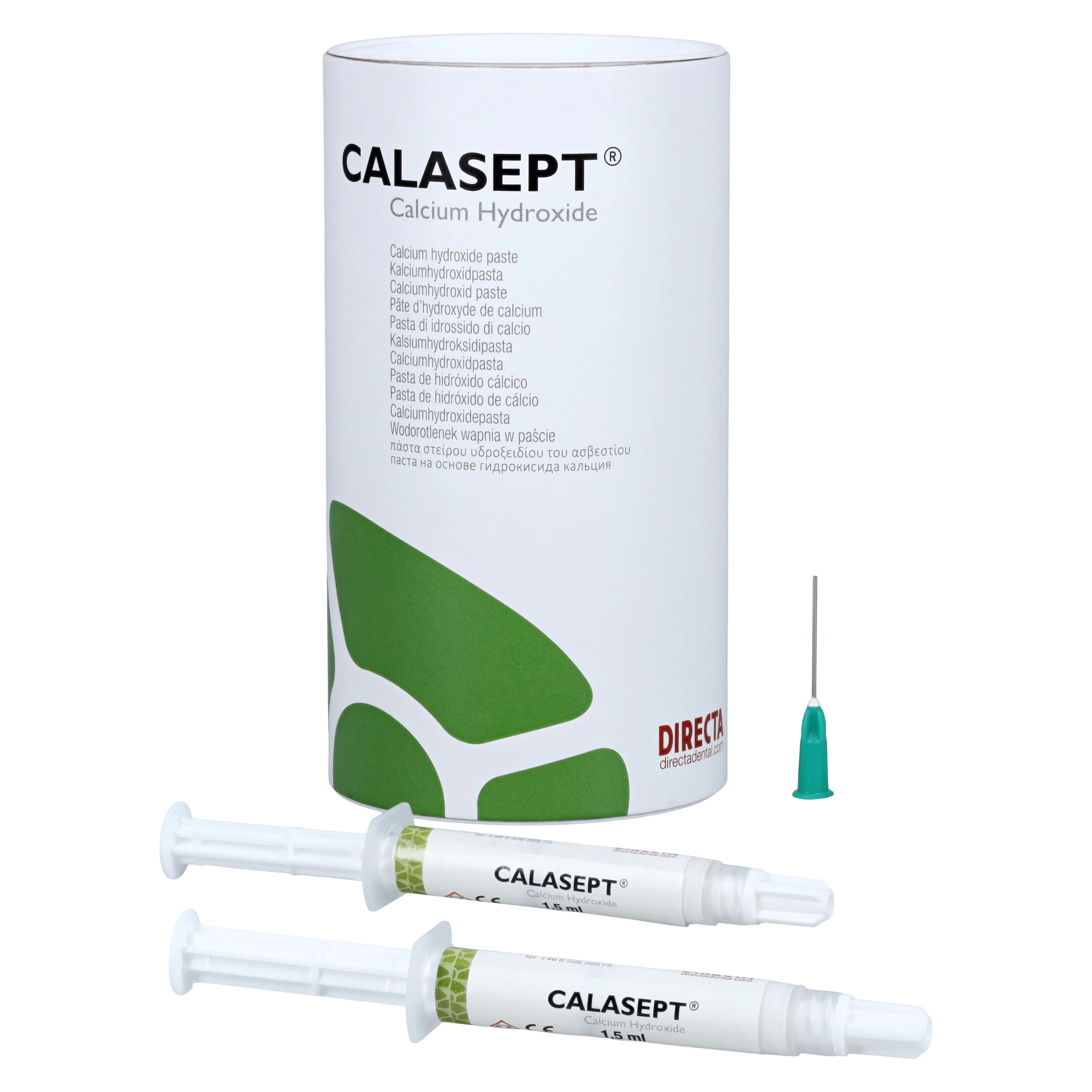 Calasept Calcium Hydroxide Paste Small Kit, 2 x 1.5 mL Syringes with 10 Paste Needles, 1230200 thumbnail 2