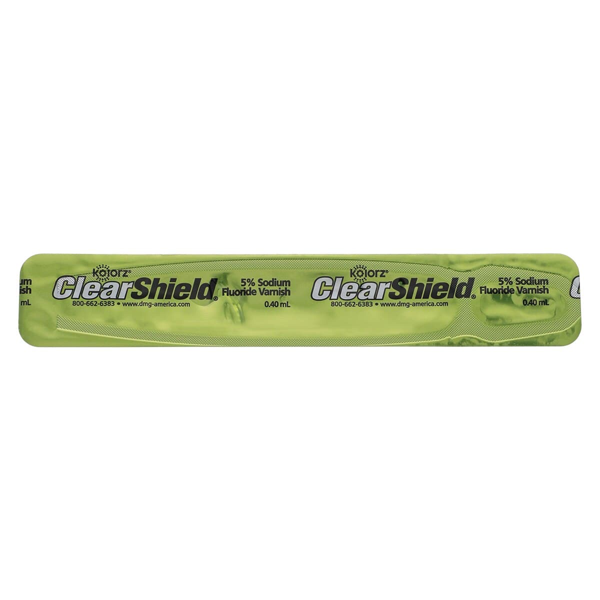 Kolorz ClearShield 5% Sodium Fluoride Varnish, Mint, 0.4 mL Unit Dose, 35/Pk, 799506 thumbnail 2