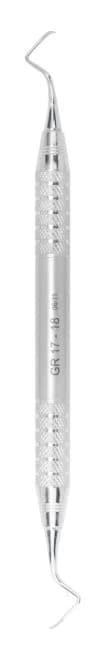 A. Titan Instruments Gracey 17/18 Double-End Curette, Stainless Steel Handle, 1/Pk - A. Titan Instruments Gracey 17/18 Curette with Stainless Steel Handle, 1/Pk - Image 1