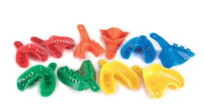 Excellent-Lock Disposable Ortho Impression Trays, Pedo Small Lower, Red, 50/Bag, ITT-5L-50 - Excellent Lock Impression Trays, Pedo, Lower, 50/Pk, ITT-5L-50 - Image 1