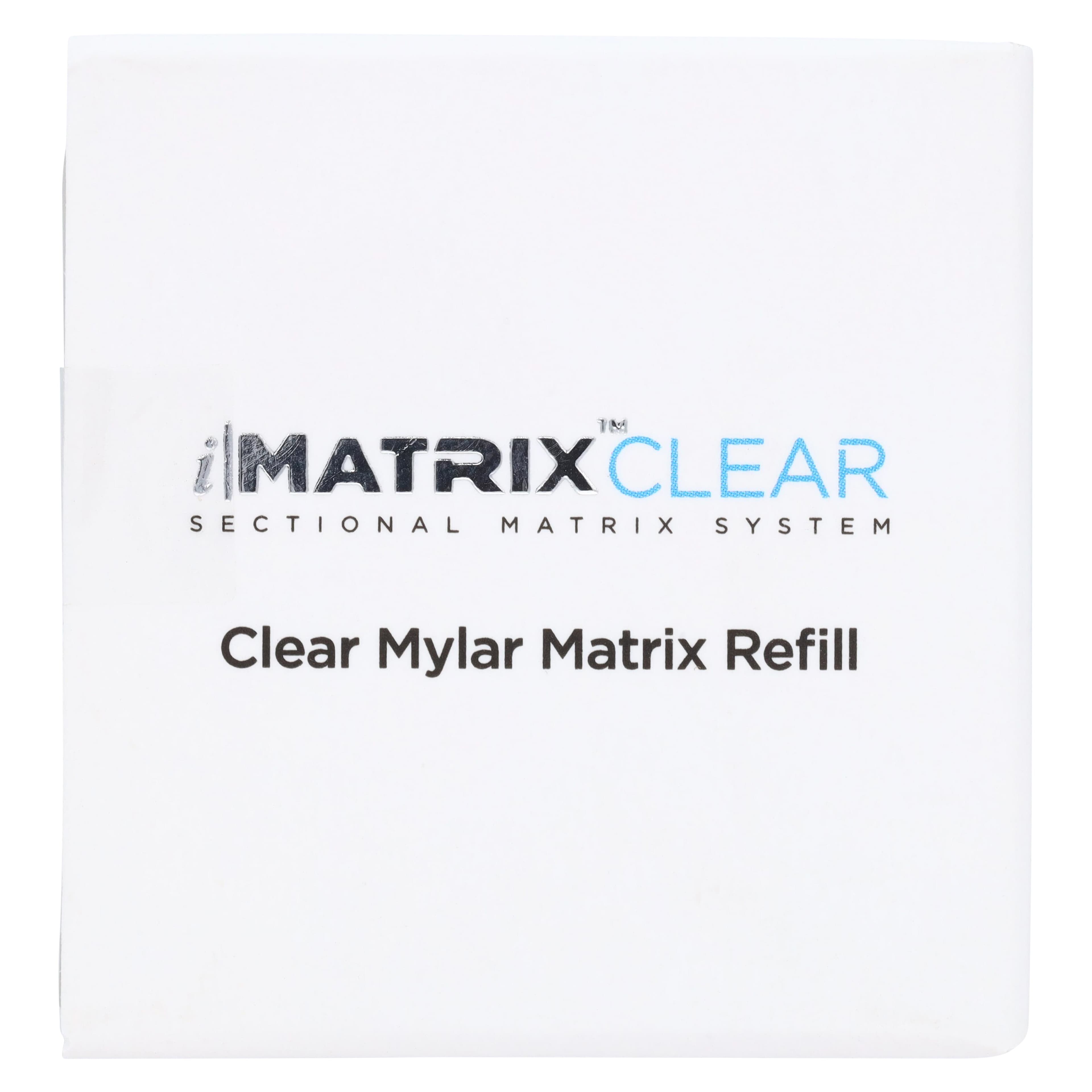 iMatrix Clear Blue Mylar Matrices Refill, 5.5 mm, 100/Pk, 411207 thumbnail 3