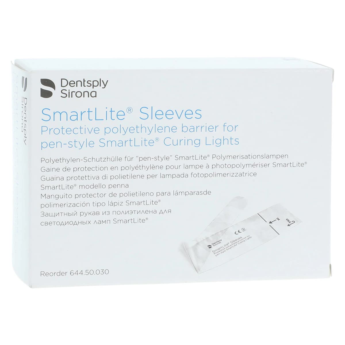 SmartLite Focus Curing Light Sleeve, Disposable Plastic Barrier, 300/Box, 644.50.030 - SmartLite Focus Curing Light Sleeve Box of 300 - Image 1