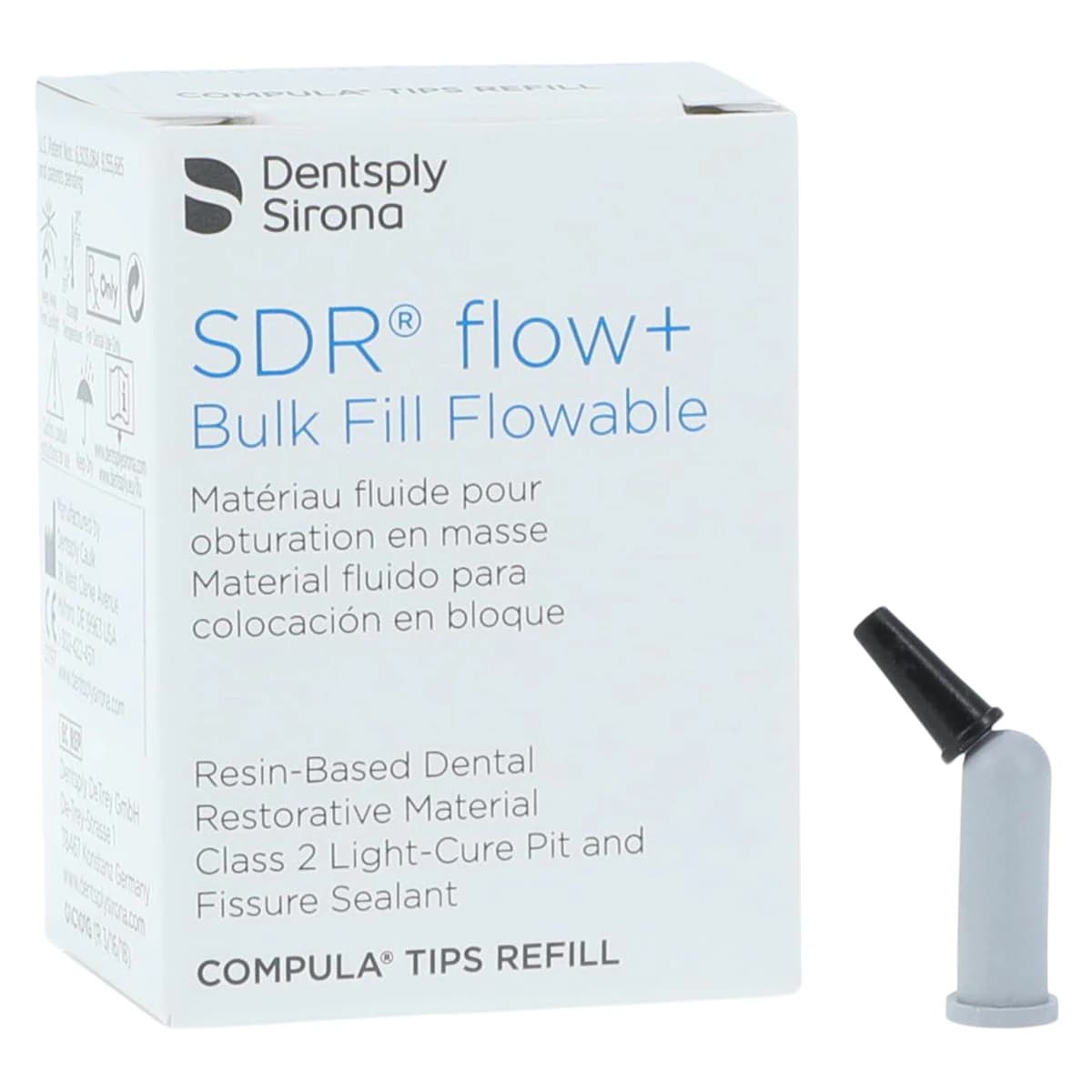 SureFil SDR Flow+ Bulk Fill Flowable Composite, Shade A2, 0.25 g Compula Tips Refill, 15/Pk, 61C107 thumbnail 2