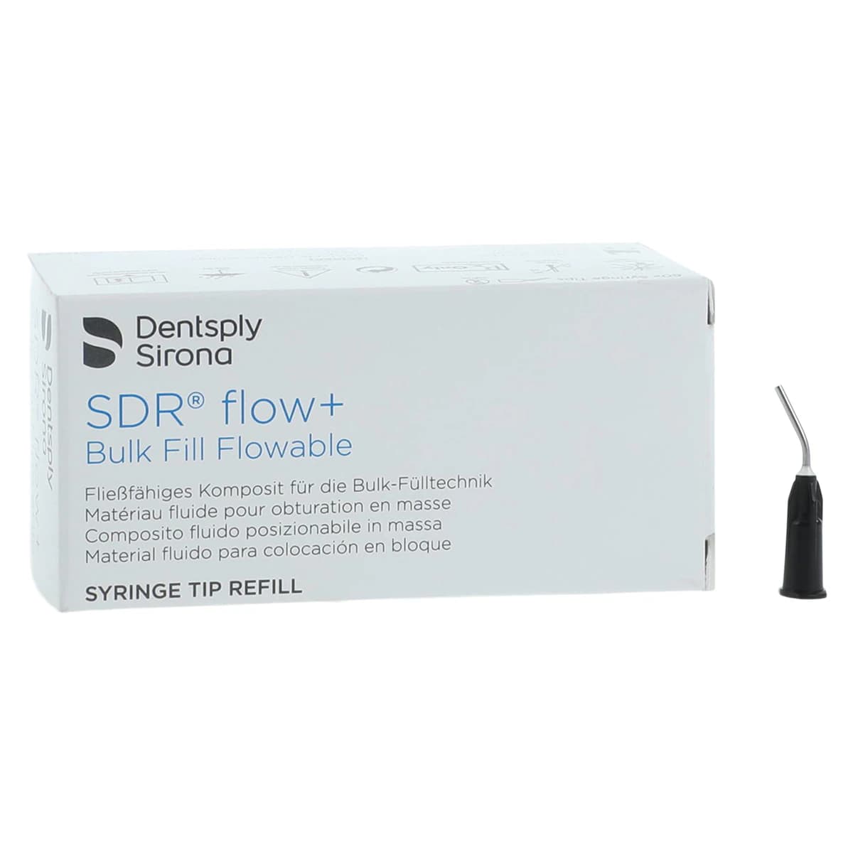 SureFil SDR Flow+ Syringe Tips Refill, Pre-Bent, Black 19 Gauge, 60/Pk, 61C111 - SDR Flow Plus, Syringe Tips Refill, 60/Box, 61C111 - Image 1