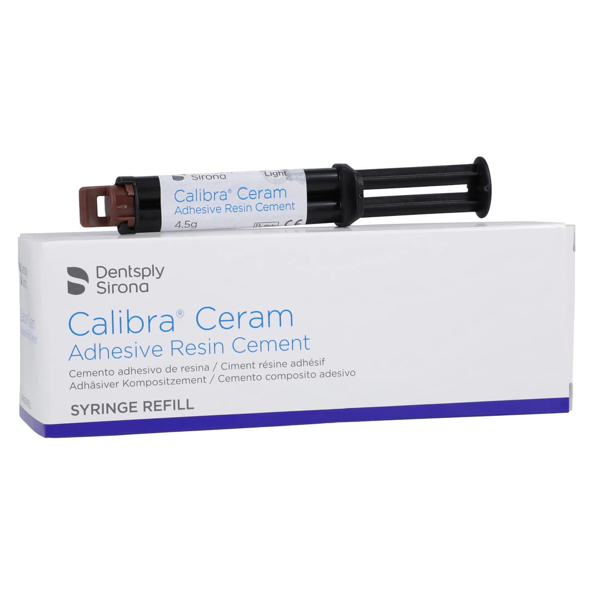 Calibra Ceram Dual-Cure Automix Adhesive Resin Cement Syringe Refill, Light Shade, 4.5 g, 1 Syringe + 10 Mixing Tips, 607191 thumbnail 2
