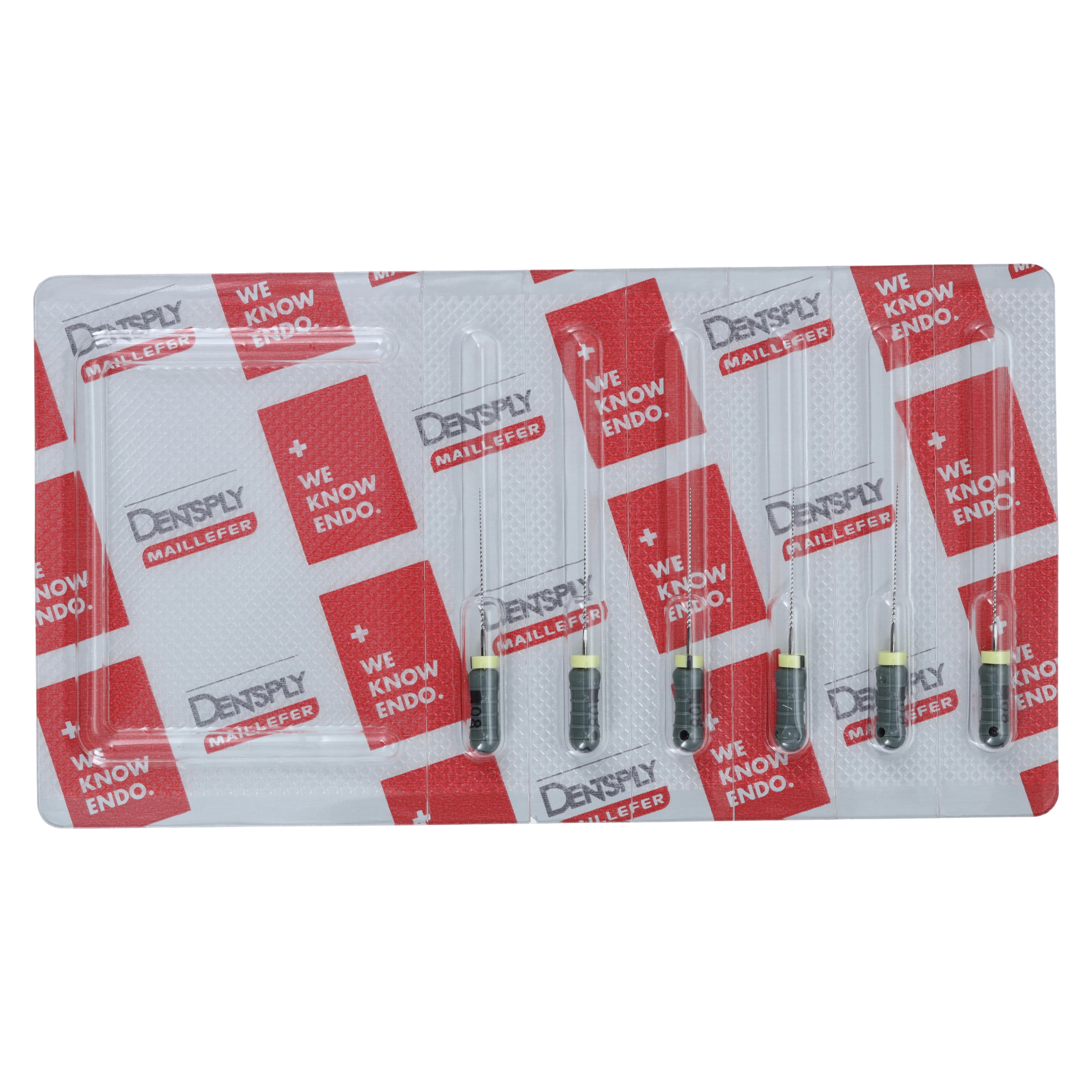 Dentsply Sirona Maillefer READYSTEEL FlexoFile #08 (Gray), 21mm, Sterile, Stainless Steel Hand File, 6/Pk, 6830821 - #08 Gray READYSTEEL FlexoFile 21mm Pack of 6 - Image 1