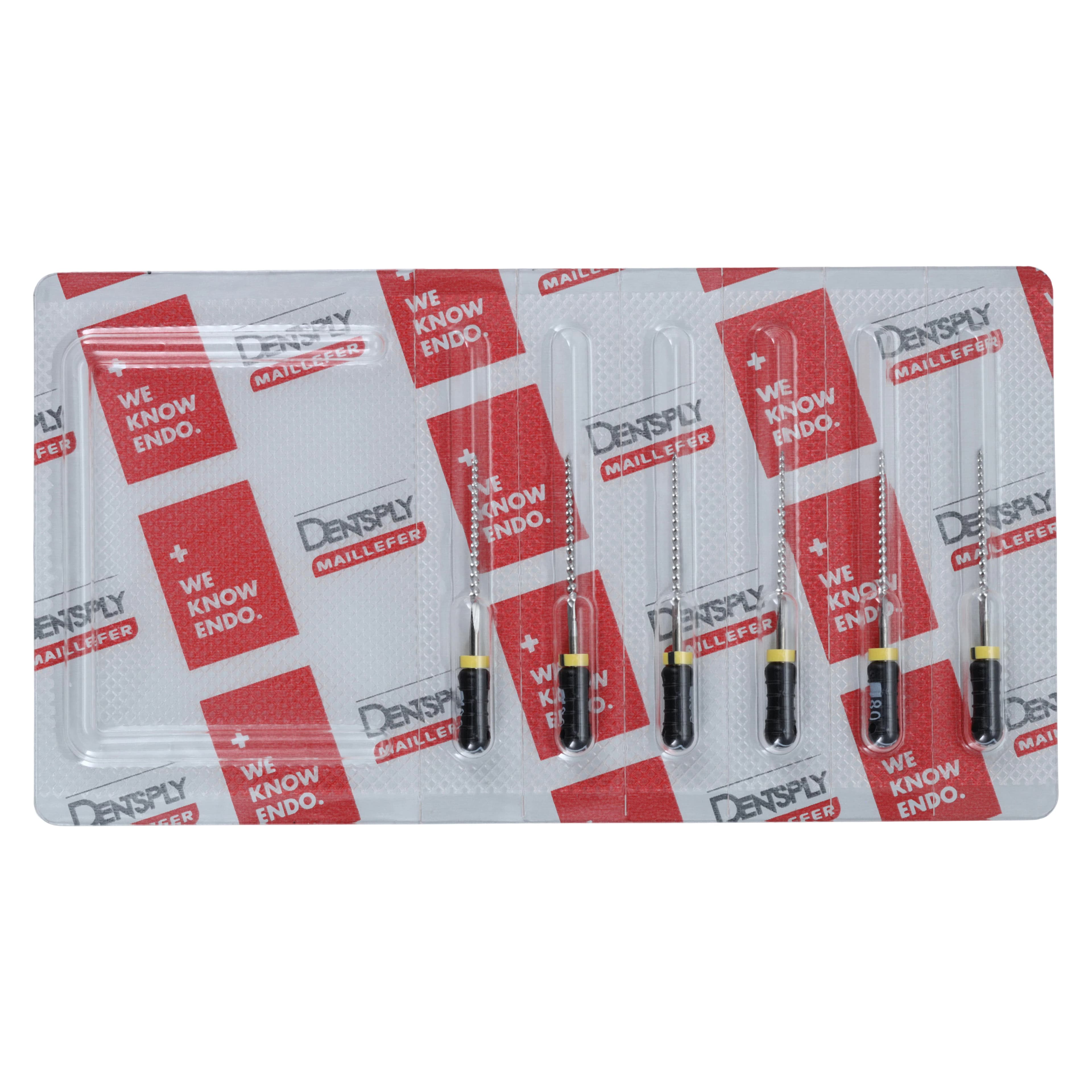 Dentsply Sirona Maillefer READYSTEEL FlexoFile #80 (Black), 25mm, Sterile, Pack of 6, Ref 6838025 - #80 Black READYSTEEL FlexoFile 25mm Pack of 6 - Image 1
