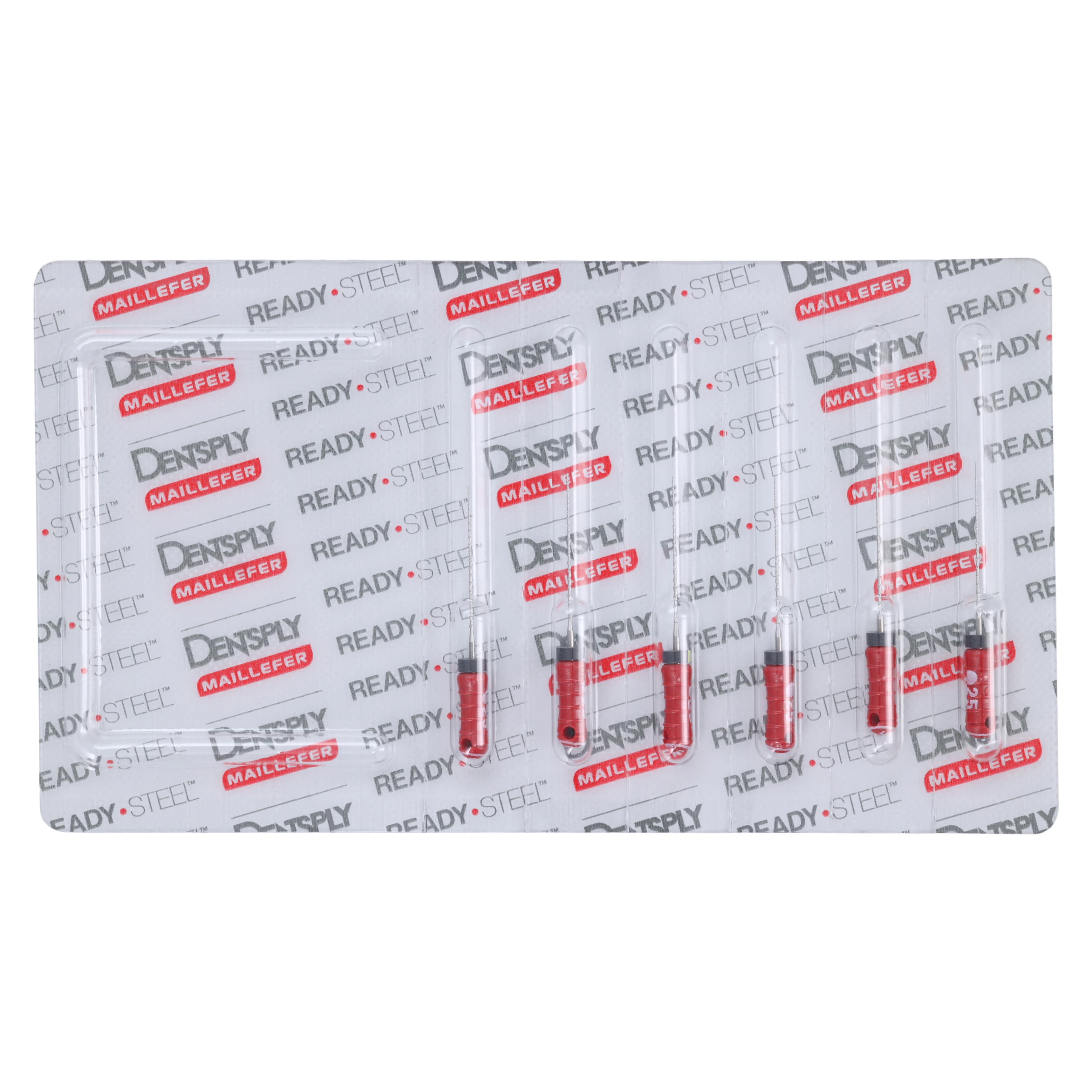 Ready-Steel Sterile Hedstrom Files, Stainless Steel, 21 mm, #25, Red, 6/Pk, 6852521 - Ready-Steel, Sterile, Hedstrom Files, Stainless Steel, 21 mm, # 25, Red, 6/Pk - Image 1