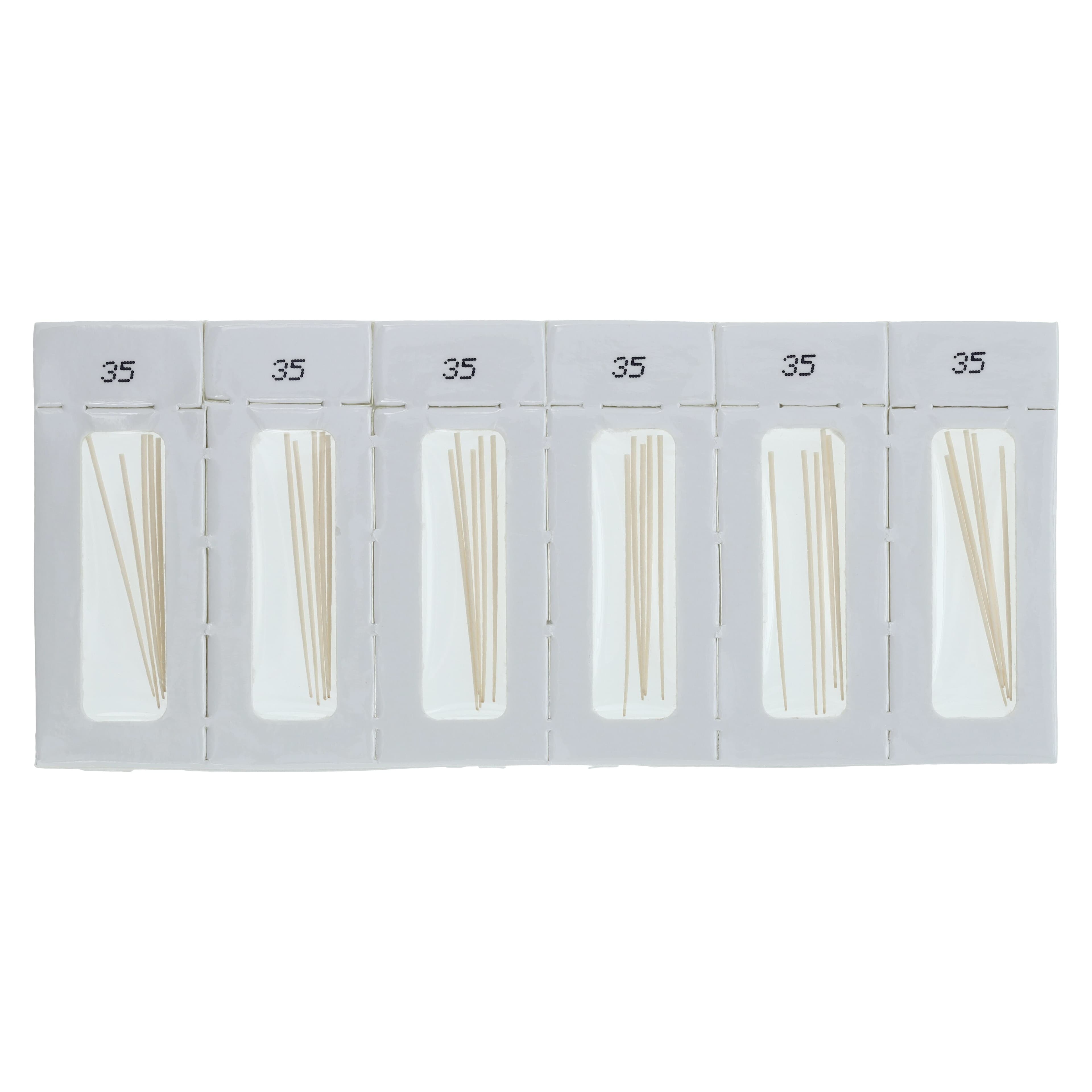Dentsply Maillefer Absorbent Paper Points, ISO #35, 0.02 Taper, Hand-Rolled, Sterile, Cell Pack of 180, 670176 thumbnail 2