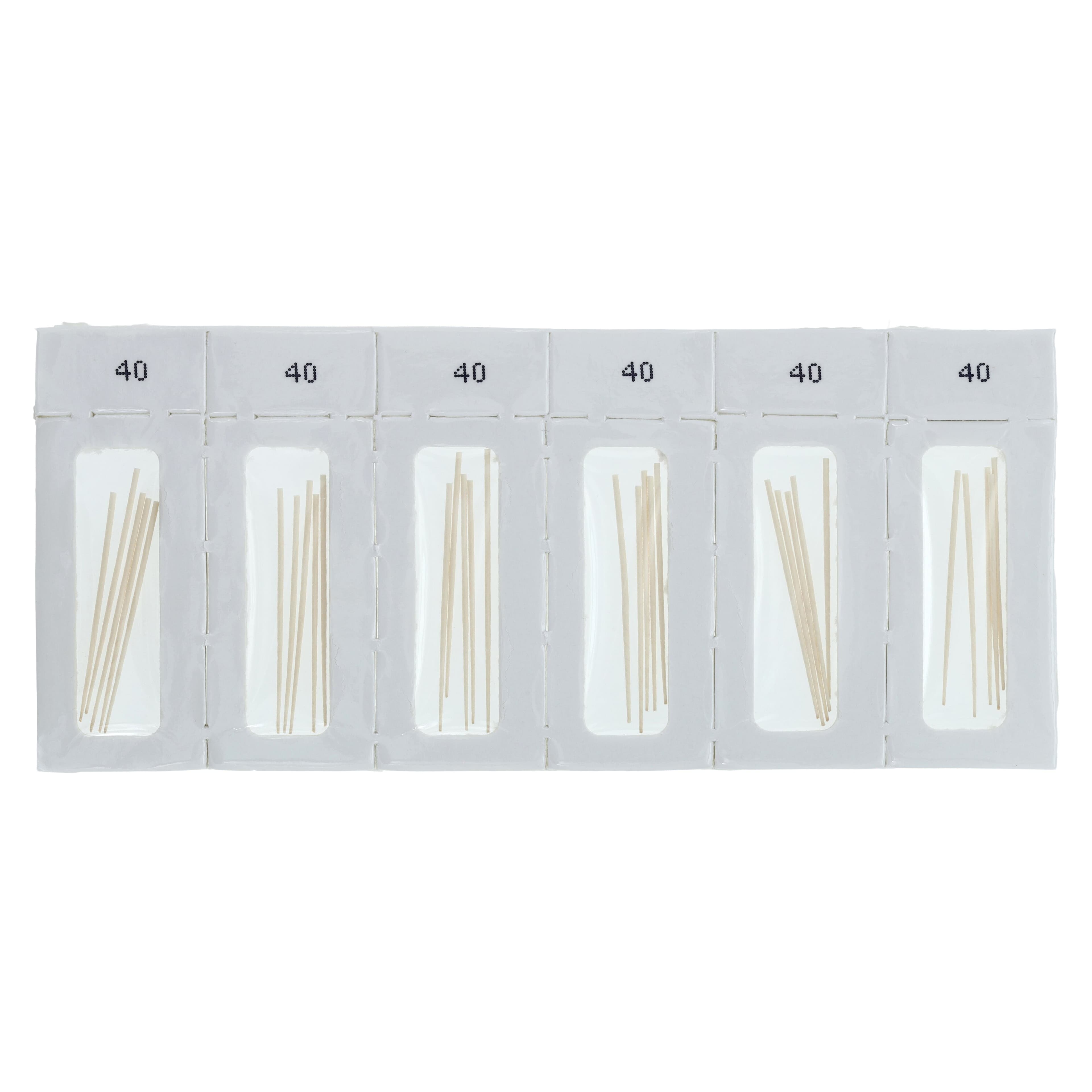 Dentsply Maillefer Hand-Rolled Absorbent Paper Points, Sterile, ISO #40, 0.02 Taper, Cell Pack, 180/Pk, 670177 thumbnail 2