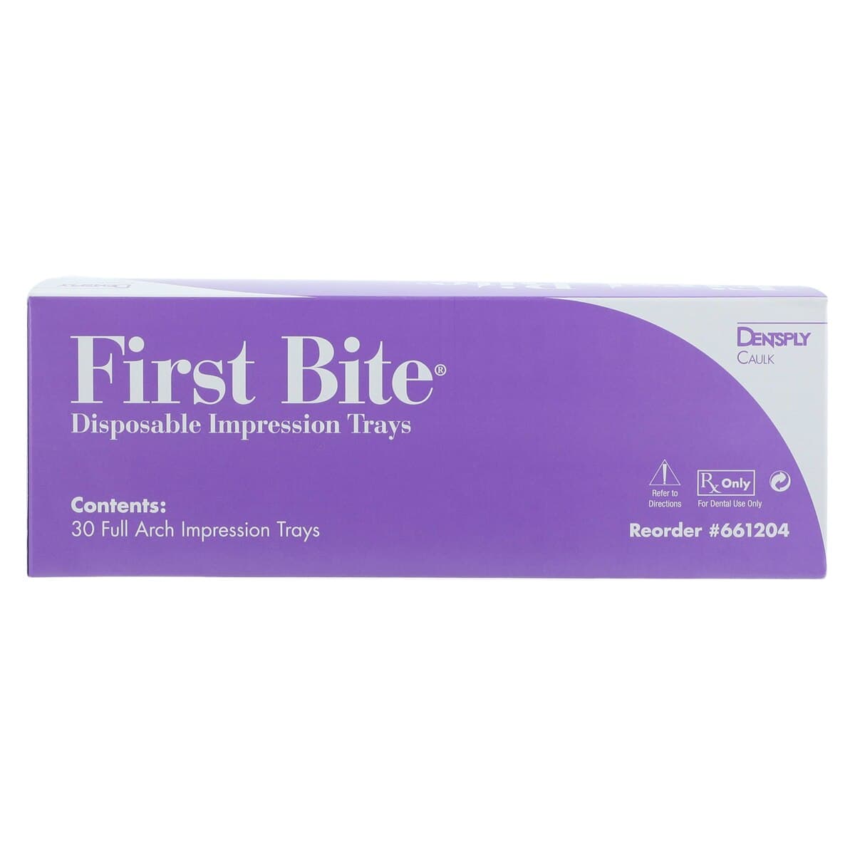 First Bite Disposable Double-Arch Impression Trays, Full Arch, Rigid Polystyrene with Gauze Webbing, 30/Box, 661204 thumbnail 4