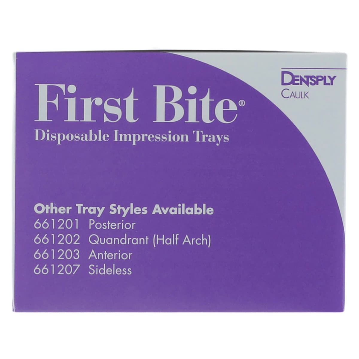 First Bite Disposable Double-Arch Impression Trays, Full Arch, Rigid Polystyrene with Gauze Webbing, 30/Box, 661204 thumbnail 6