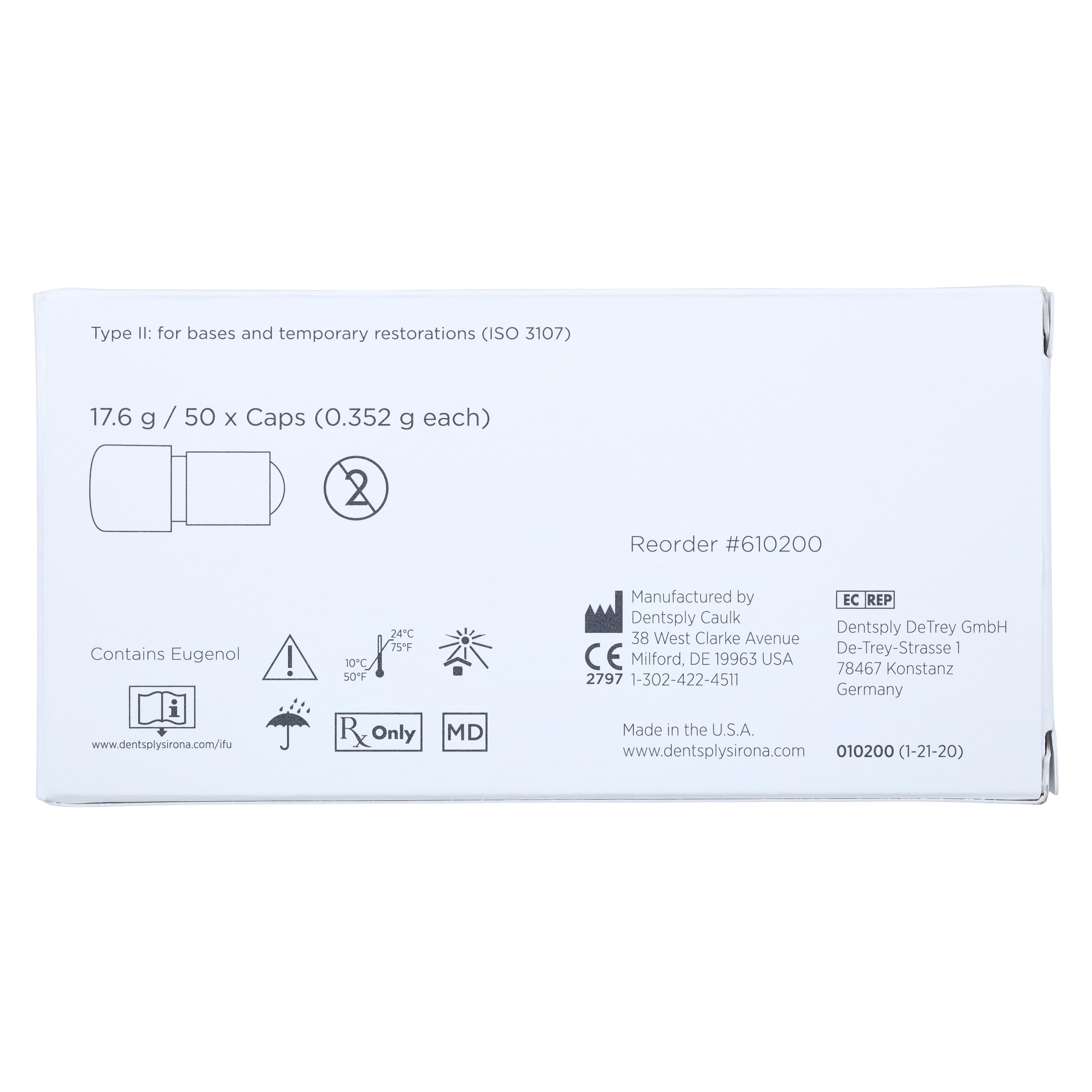 IRM Intermediate Restorative Material Capsules, 0.34 g, 50/Box, 610200 thumbnail 4