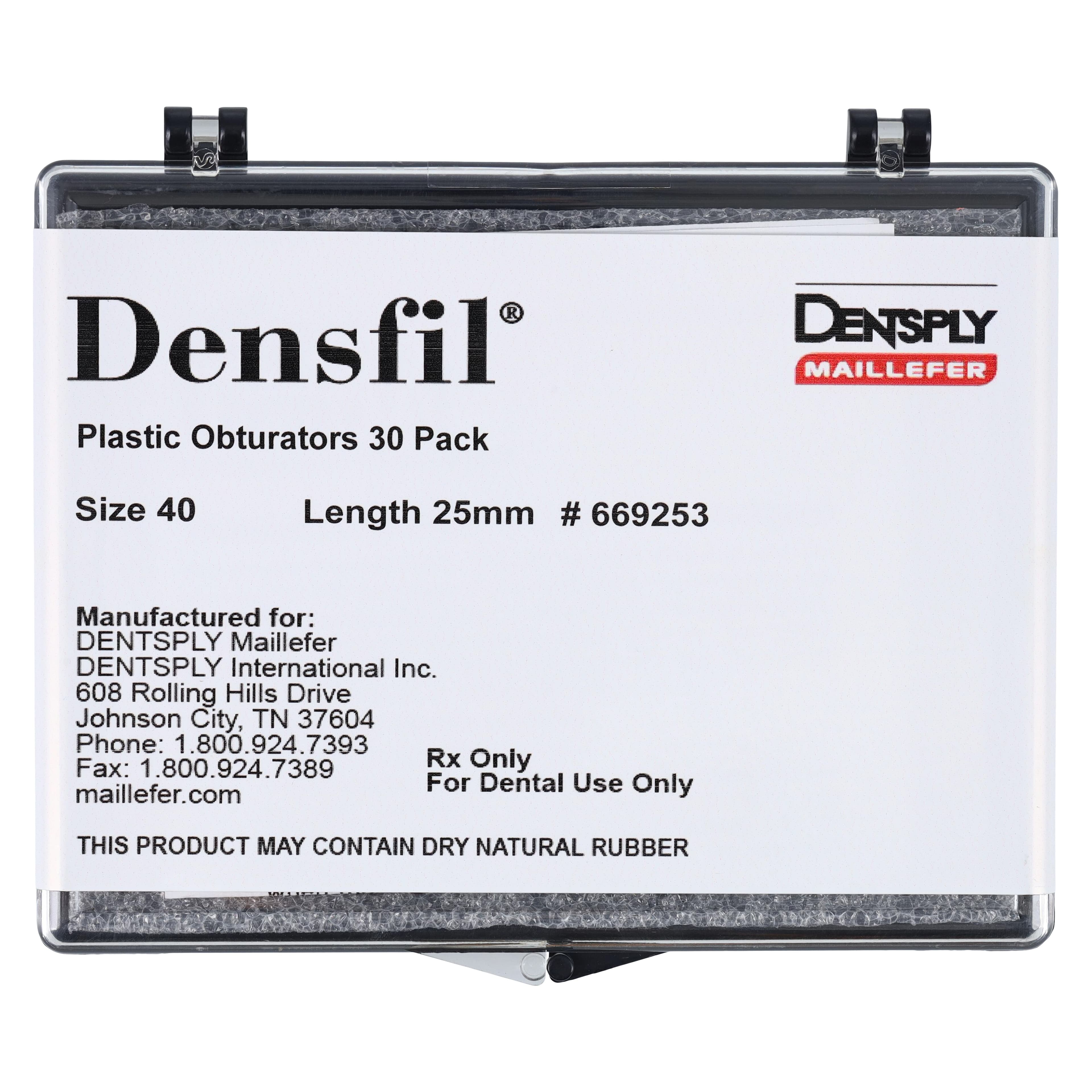 Densfil Thermal Endodontic Obturators, Plastic, #40, 25mm, Black, 30/Pkg, 669253 thumbnail 5