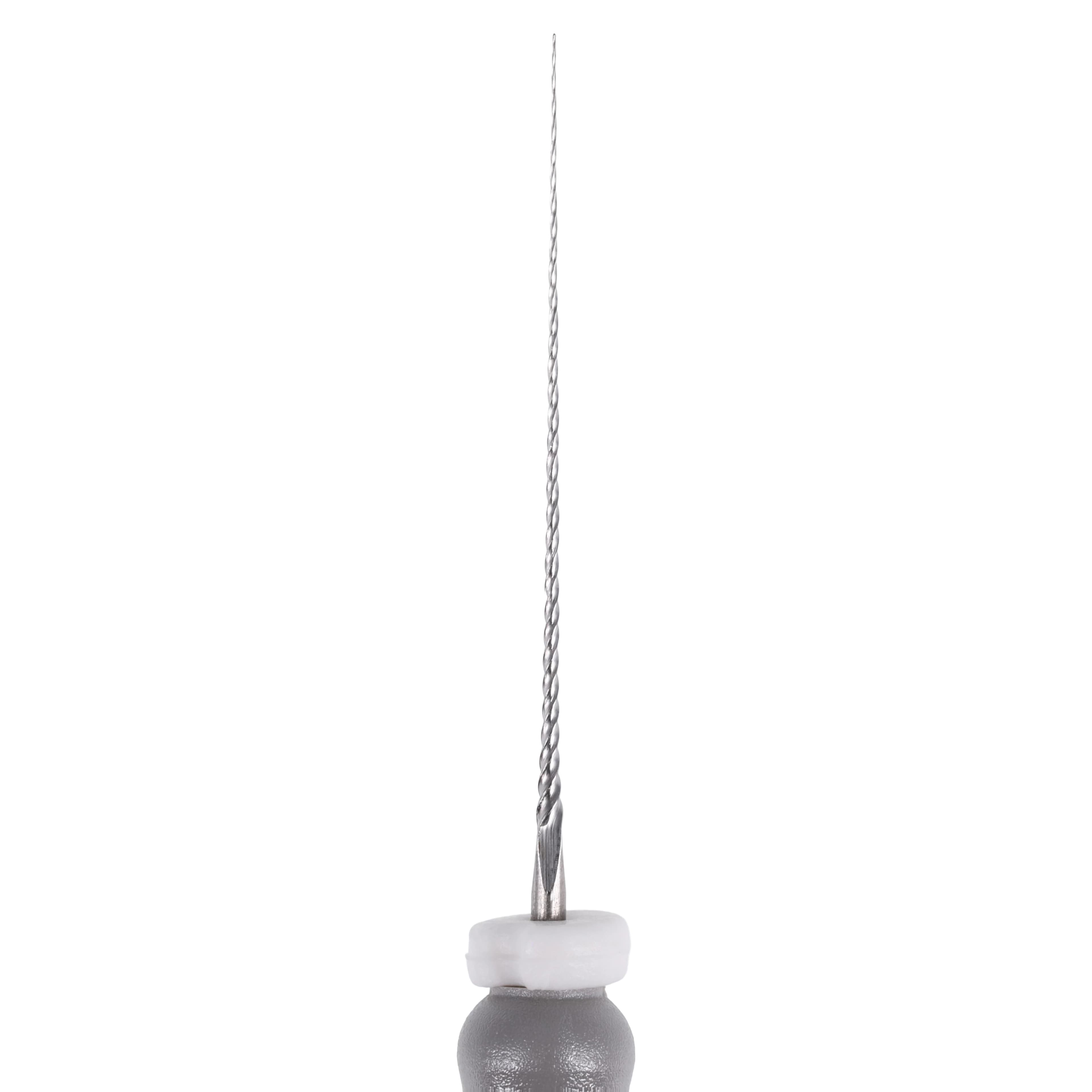 Maillefer C-Files, Stainless Steel, Size #08, 21 mm, Gray, 6/Pk, 670998 thumbnail 2
