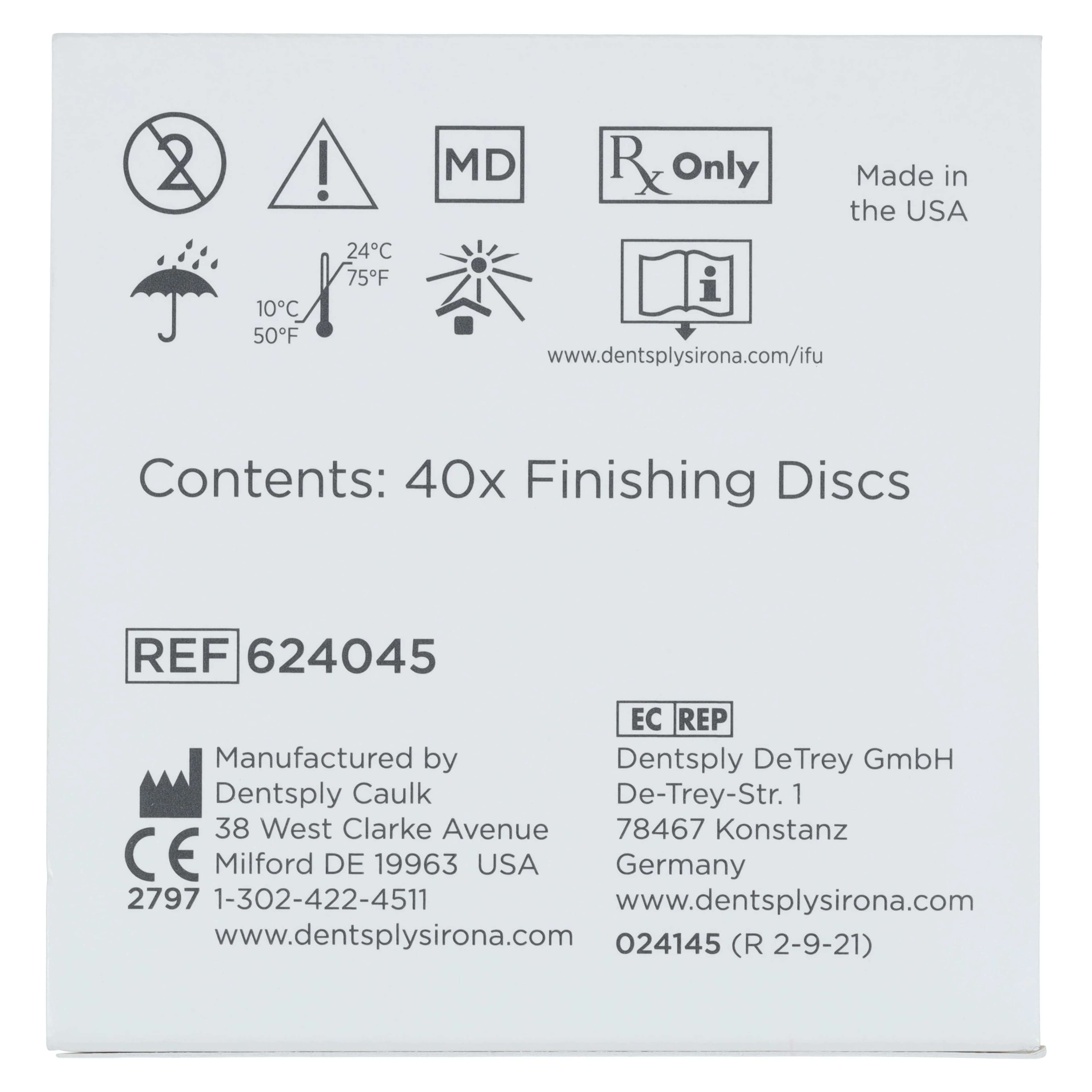 Enhance Finishing System Disc Refill, RA Shank, Aluminum Oxide, 40/Pk, 624045 thumbnail 4