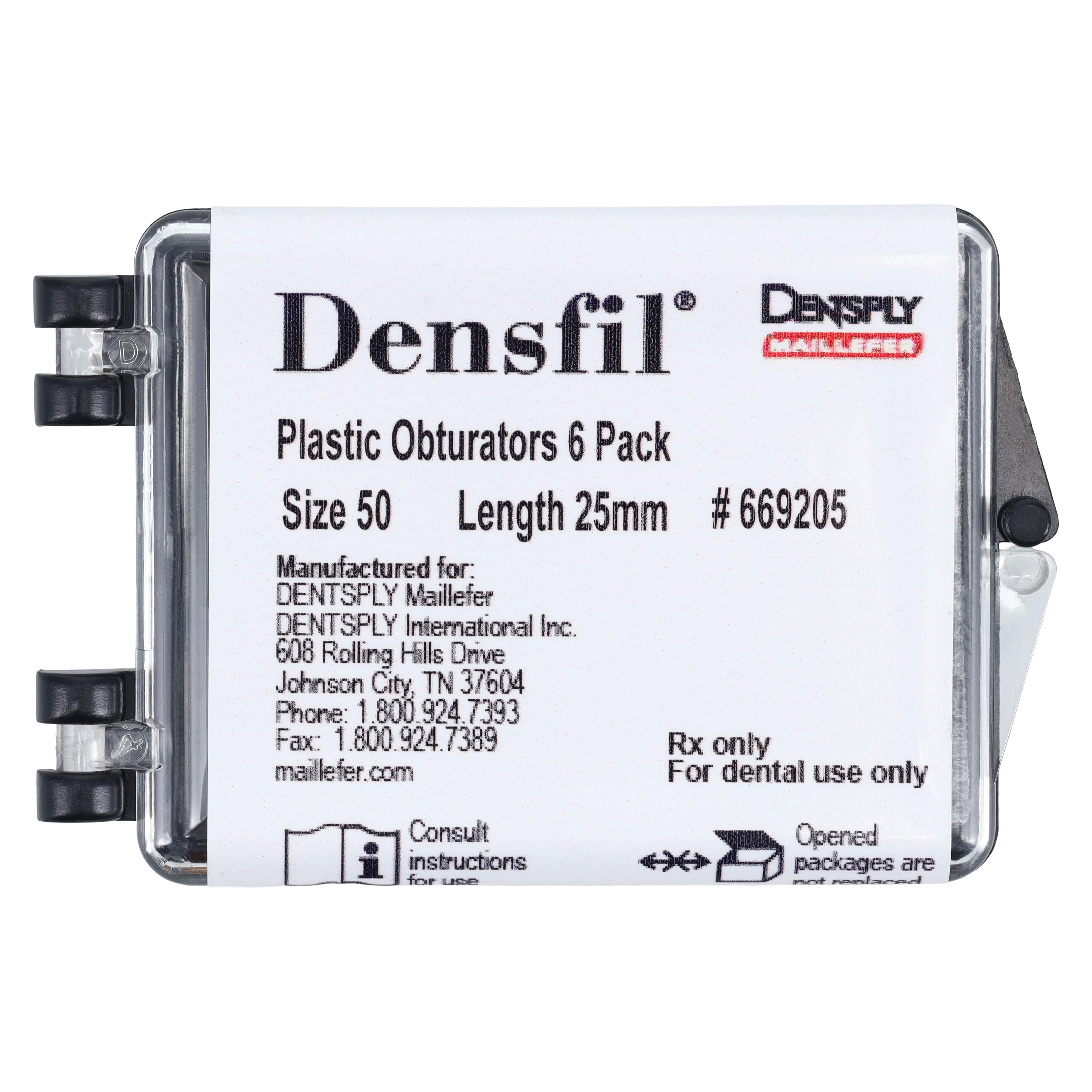 Densfil Thermal Endodontic Obturators, Plastic, #50, 25mm, Yellow, 6/Pkg, 669205 thumbnail 5
