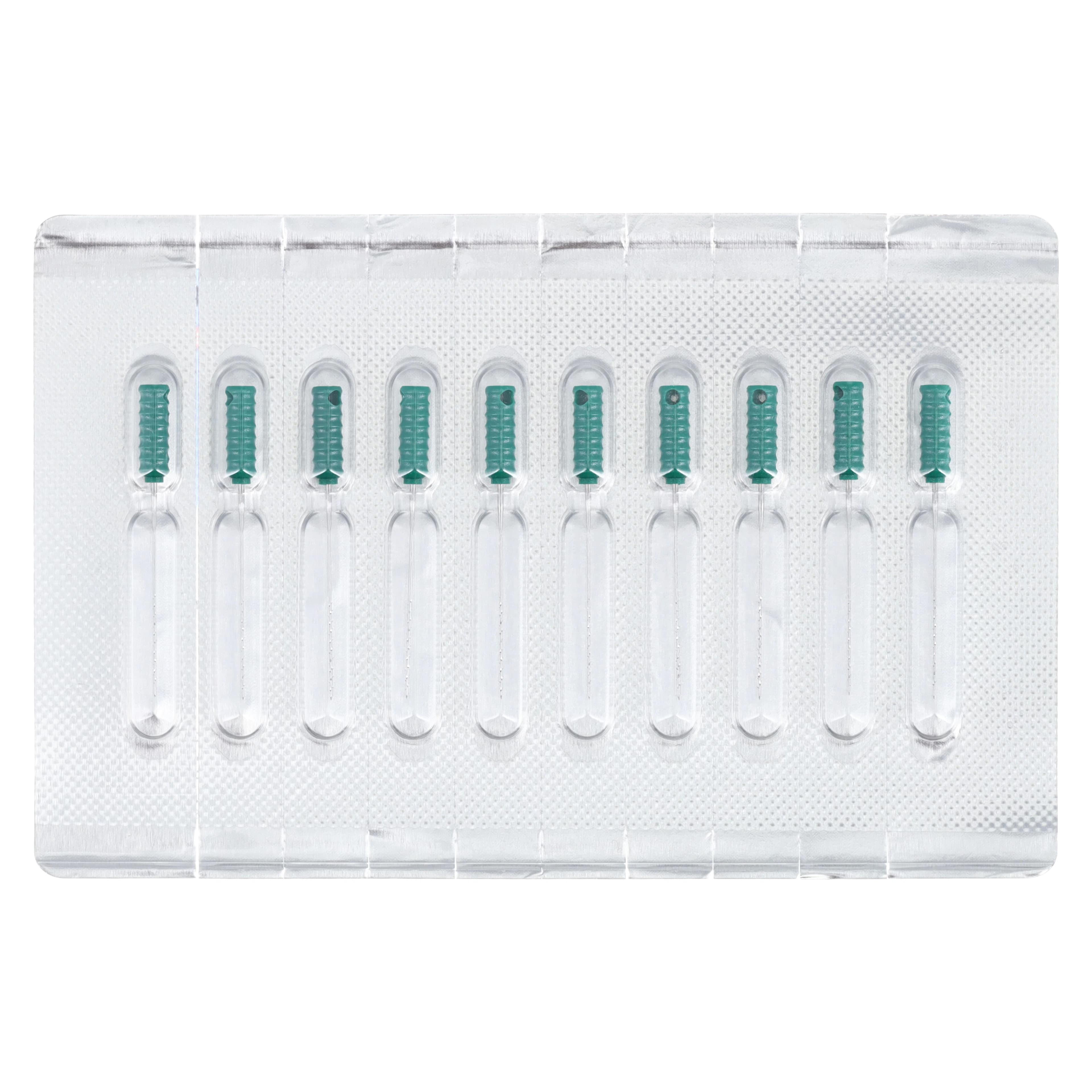 Dentsply Maillefer Barbed Broach, Medium (Green), 21 mm, 10/Pkg, 689554 - Medium 50 Green Barbed Broach (10) - Image 1