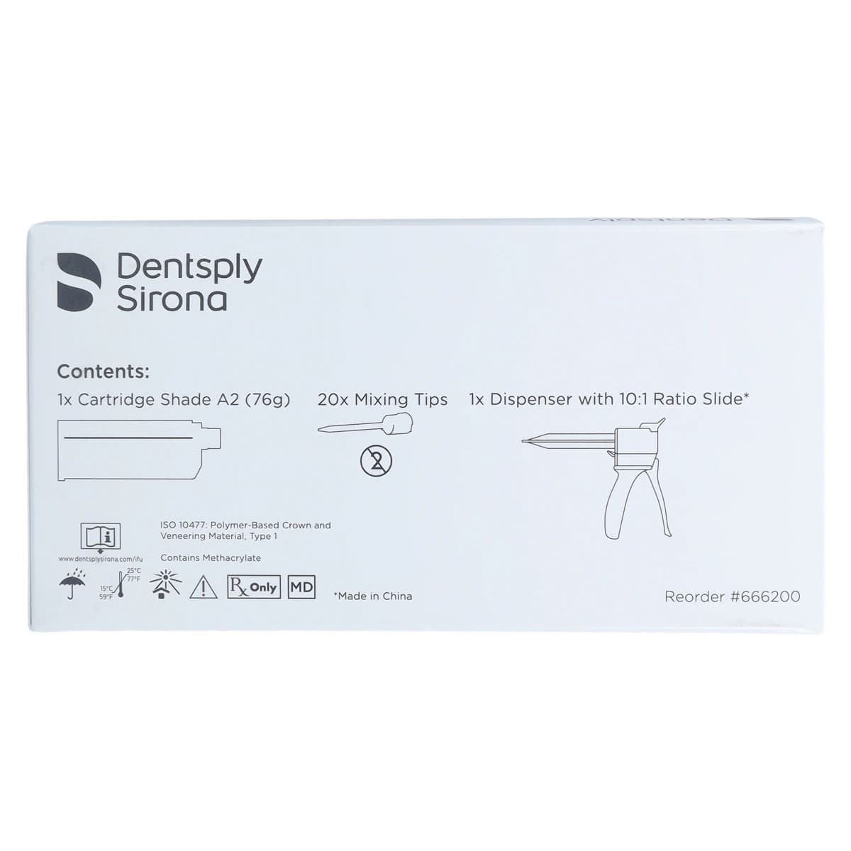 Integrity Temporary Crown & Bridge Material, Complete Cartridge Package, 76 g, Shade A2, 1/Pk, 666200 thumbnail 11