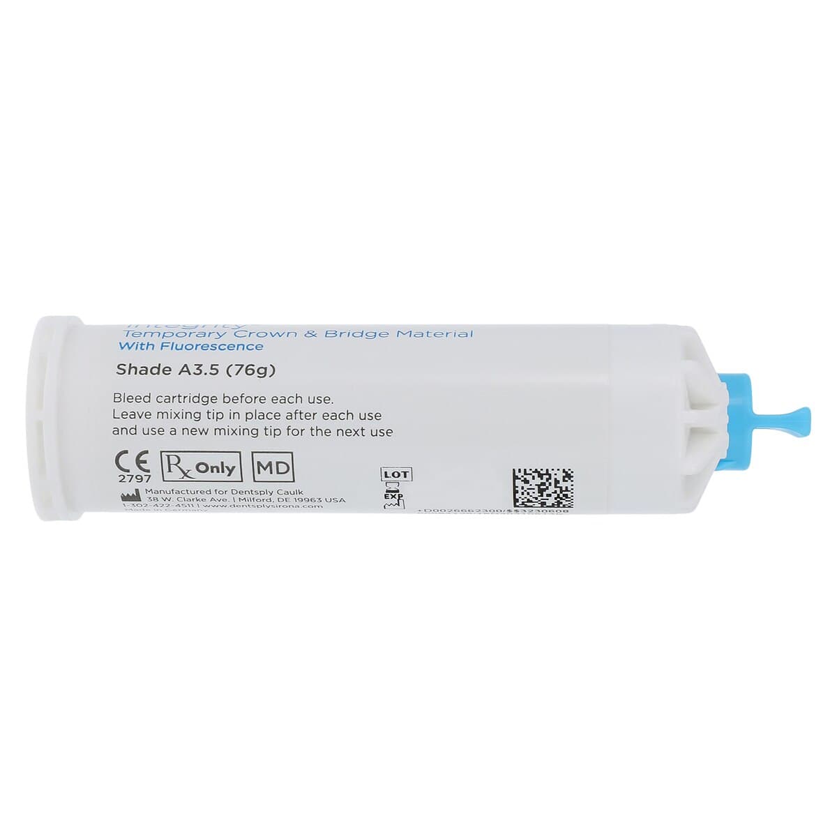 Integrity Temporary Crown & Bridge Material, Cartridge Refill, 76 g, Shade A3.5, 1/Pk, 666230 thumbnail 4