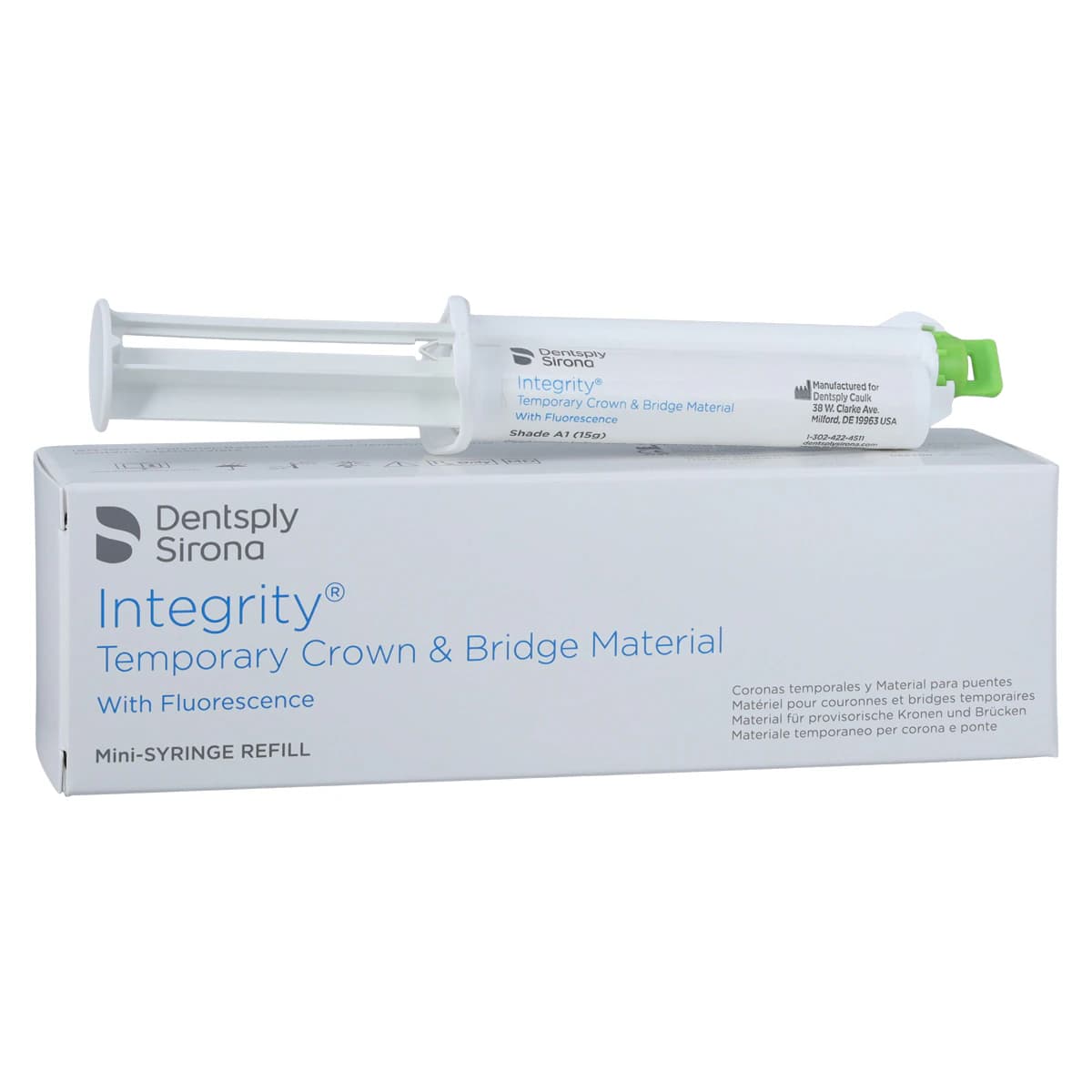 Integrity Temporary Crown & Bridge Material, Mini-Syringe Refill, Shade A1, 15 g, 1 Syringe with 10 Mixing Tips, 666350 thumbnail 2