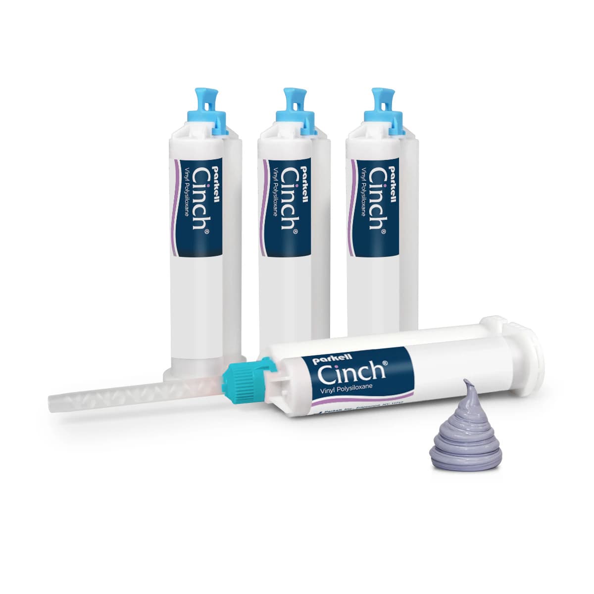 Cinch Automix Putty VPS Impression Material, Heavy Body, Regular Set, 50 mL Cartridges, 4/Pk, S456S - Cinch Auto Mix Putty 4Pk - Image 1
