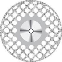 Perforated RA Diamond Disc, Double-Sided, Superfine, 16 mm, D805EF-160 - Perforated RA Diamond Disc Superfine 160 - Image 1