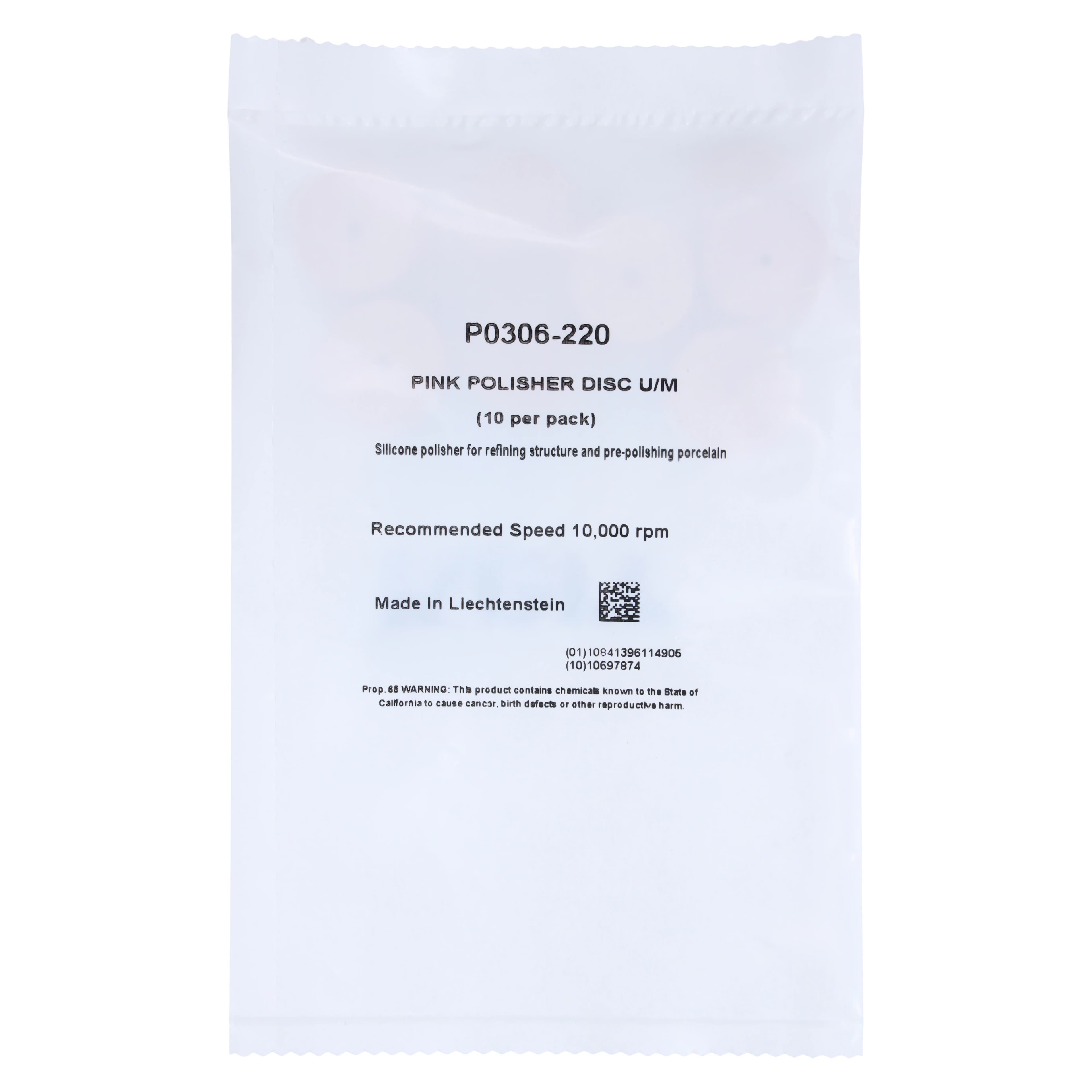 NTI Silicone Polishers, Unmounted, Large Disc, #220, 22 mm, Pink, 10/Pk, P0306-220 thumbnail 2