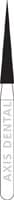 NTI Diamond Bur, Friction Grip (FG), Medium Grit, Needle, #859-016, 1.6 mm Diameter, 10.0 mm Length, 5/Pkg, M859-016 - NTI&reg; FG Diamonds - Medium - #859-016 (10.0) - Image 1