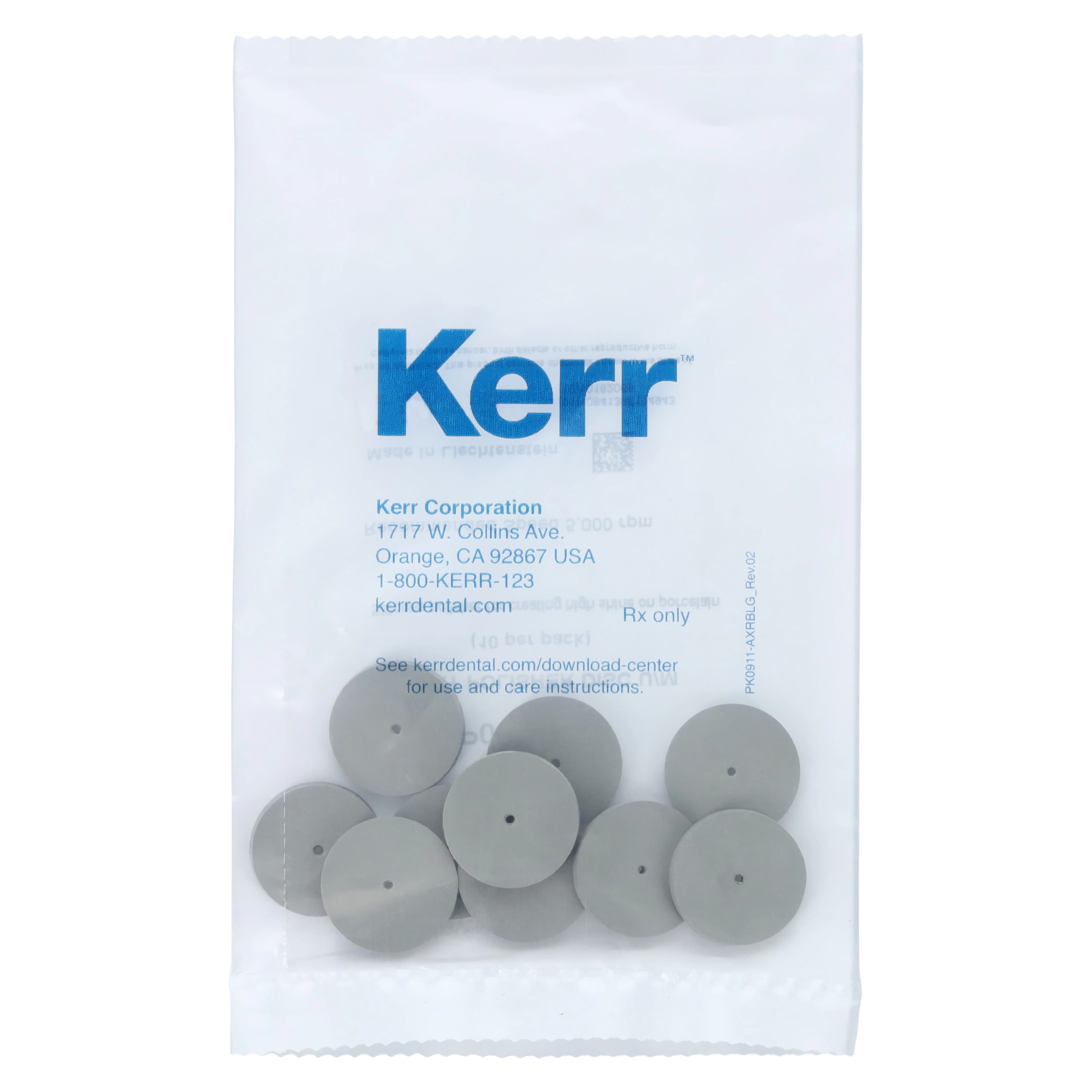 NTI Silicone Polishers, Gray, Unmounted, Large Disc #220, 10/Pk, P0321-220 - NTI&reg; Silicone Polishers - UM - Gray Large Disc #220 - Image 1
