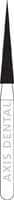 NTI® FG Diamond Bur, Super Fine, Needle, #859-016, 1.6 mm Diameter, 10.0 mm Length, Yellow, 5/Pkg - NTI&reg; FG Diamonds - Super Fine - #859-016 (10.0) - Image 1