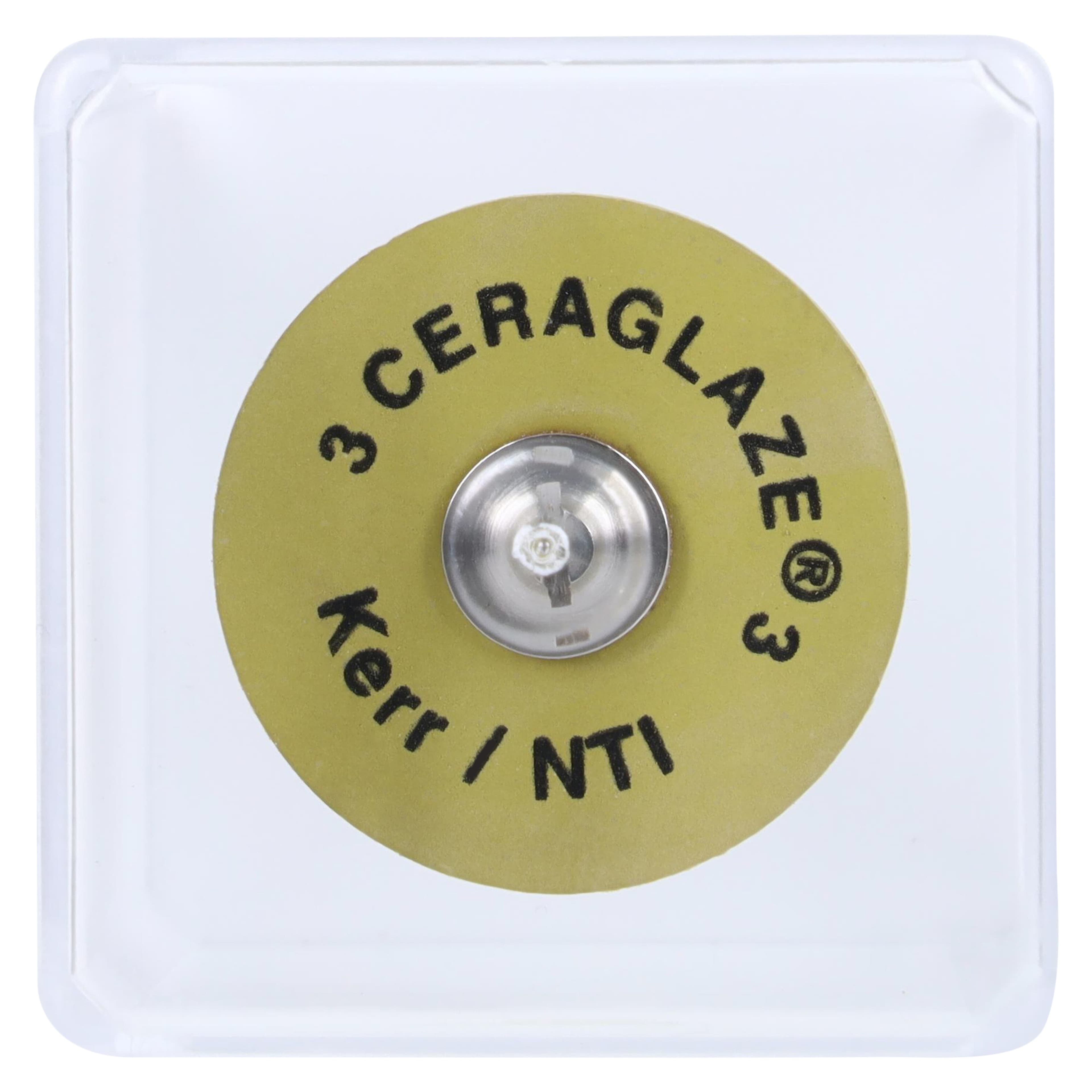NTI CeraGlaze Porcelain Polisher, Superfine, Yellow, Large Wheel, HP, 25 mm, 1/Pk, P30001 thumbnail 6