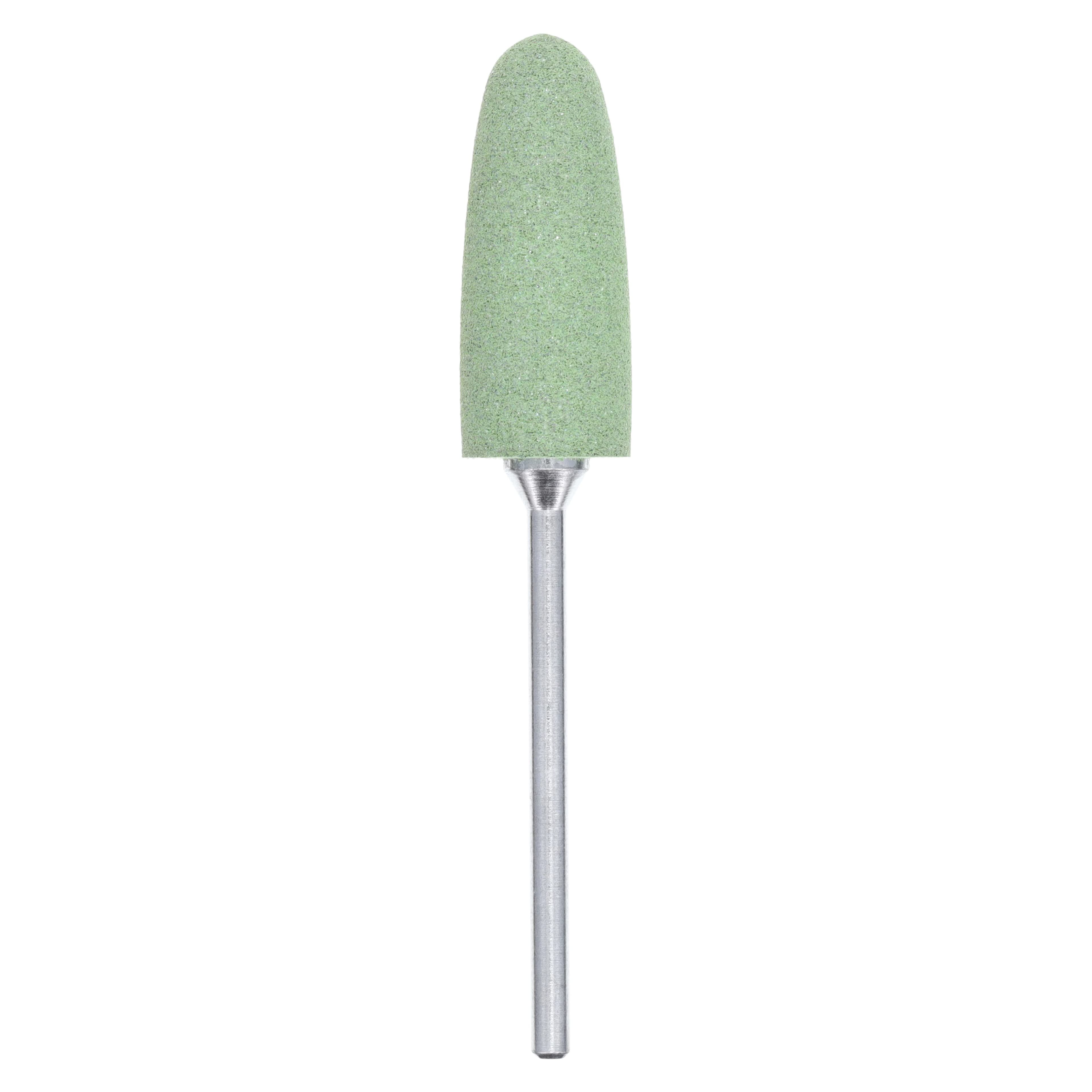 NTI Acrylic Polisher, HP, Round End Taper #100, Coarse, Green, 6/Pk, P0674 - NTI&reg; Acrylic Polishers - Coarse HP - Green Round End Taper #100 - Image 1