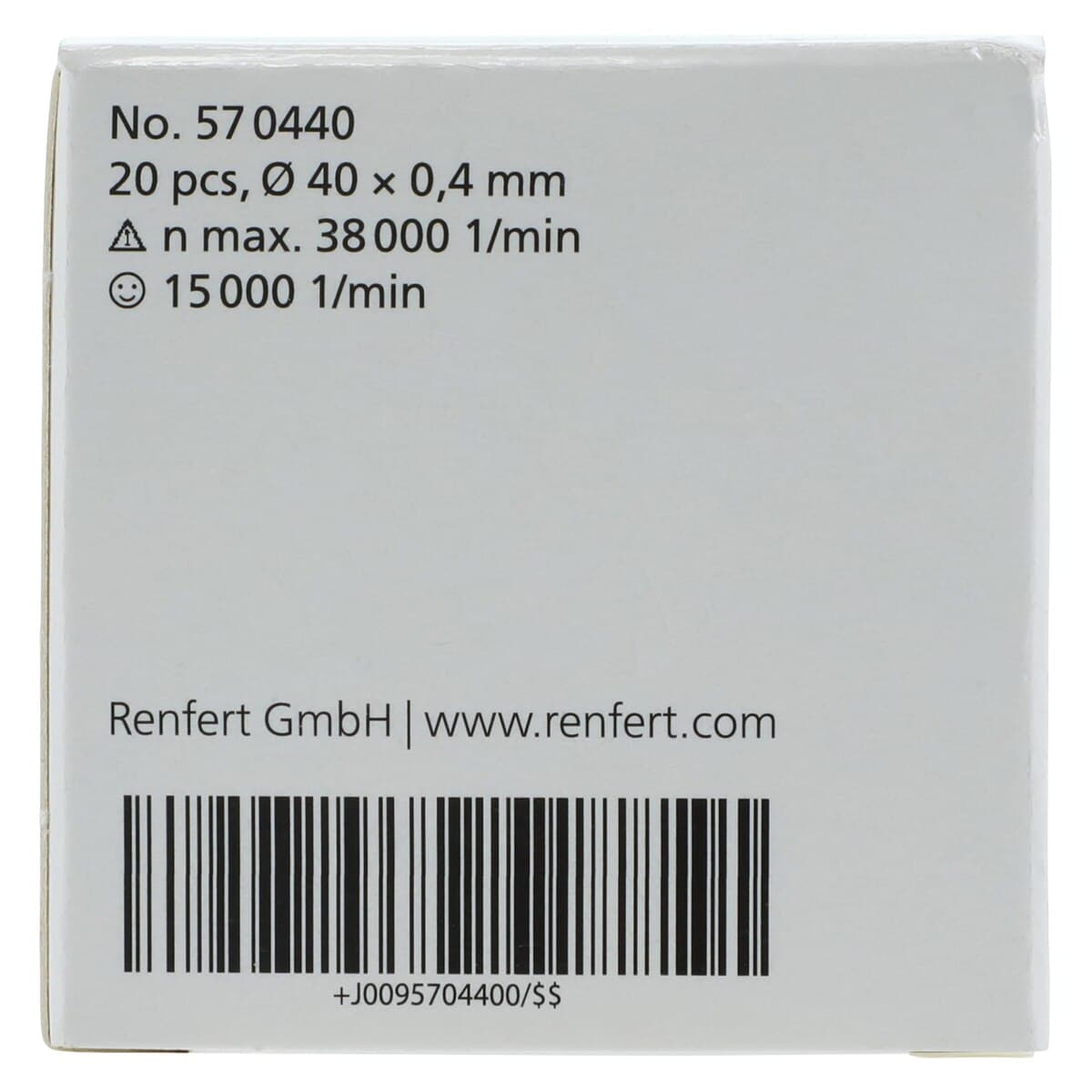 Renfert Dynex Separating Disc, 0.4mm x 40mm, 20/Pack, 570440 thumbnail 6