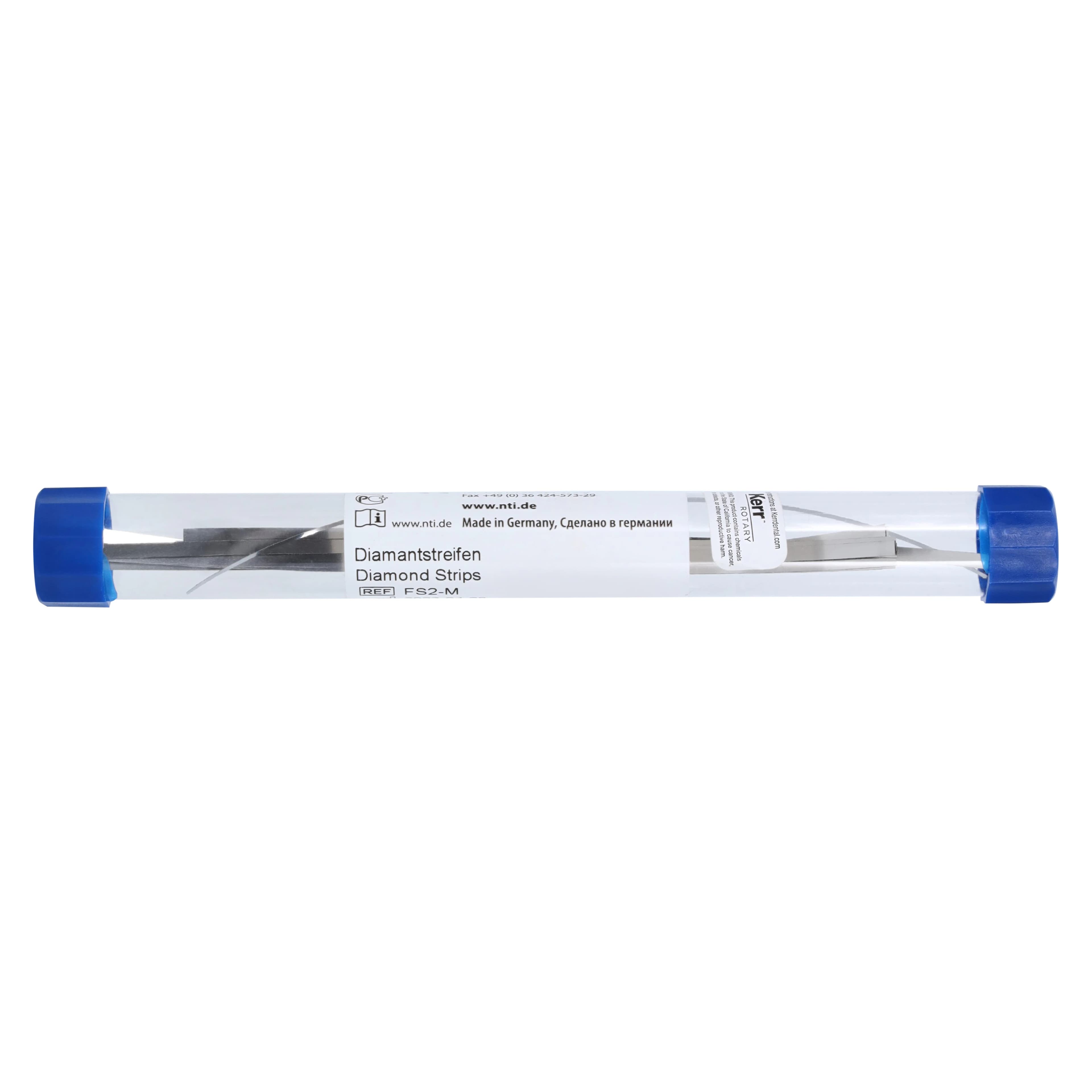Kerr NTI Diamond Finishing Strips, Narrow, 2.5mm Wide, 0.10mm Thick, Medium (Blue), 10/Pk, FS2-M thumbnail 4