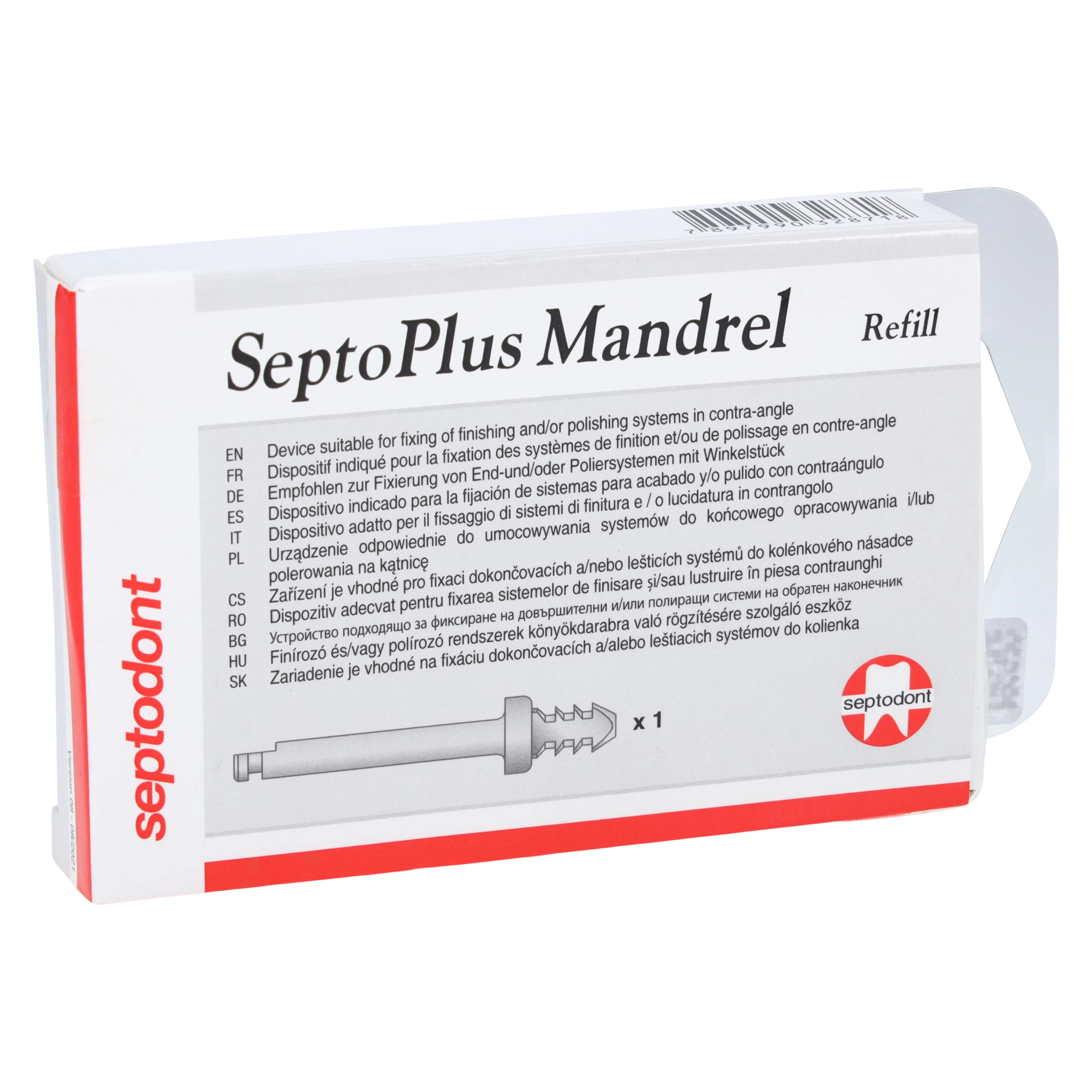 SeptoWheels PX SeptoPlus Snap-On Mandrel Refill, 2.5 mm, 01C4031 - SeptoWheels PX, SeptoPlus Mandrel 2.5 mm Refill, 01C4031 - Image 1