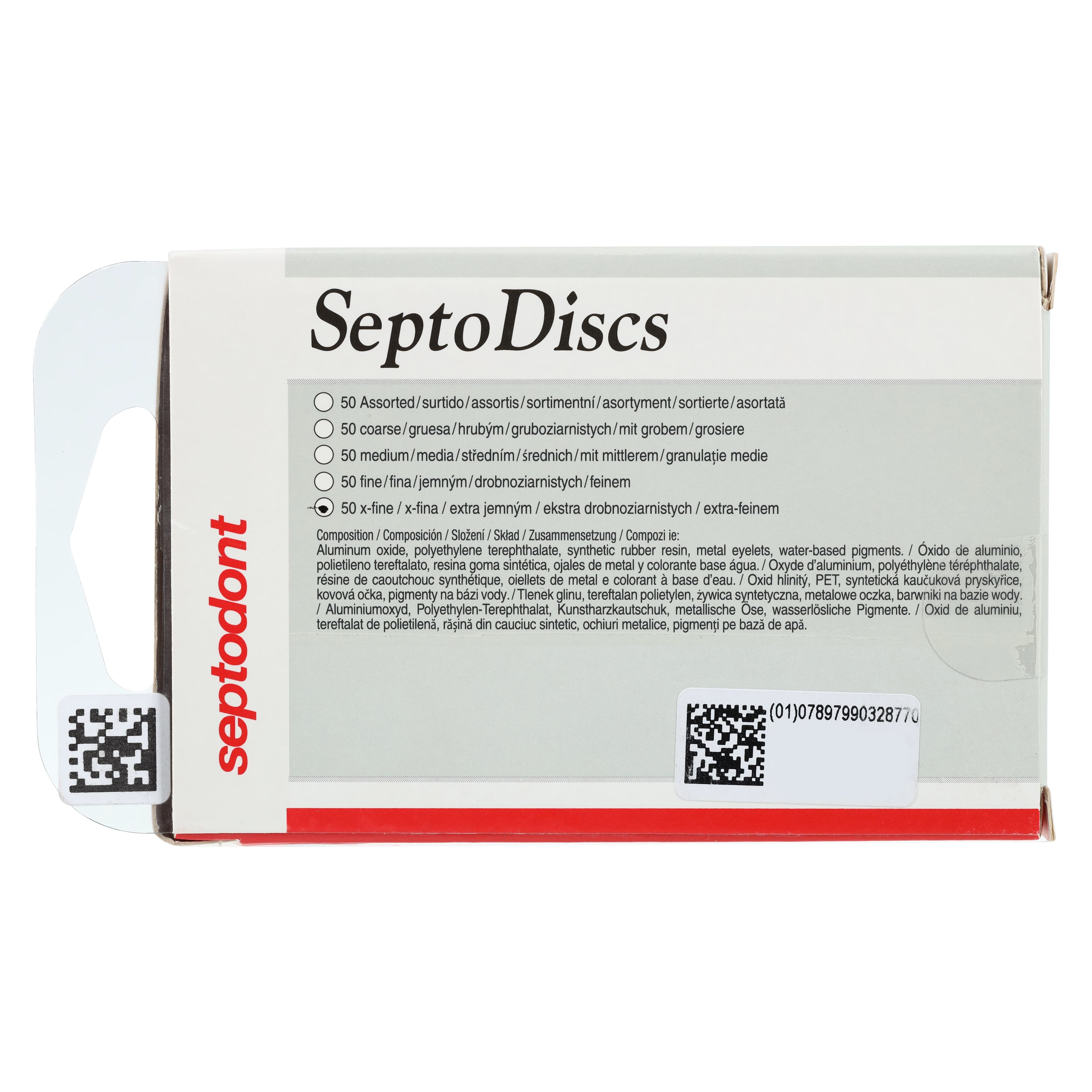 SeptoDiscs Refill, 1/2" Abrasive Finishing & Polishing Discs, Extra Fine Grit, 50/Bx, 01C4006 thumbnail 2