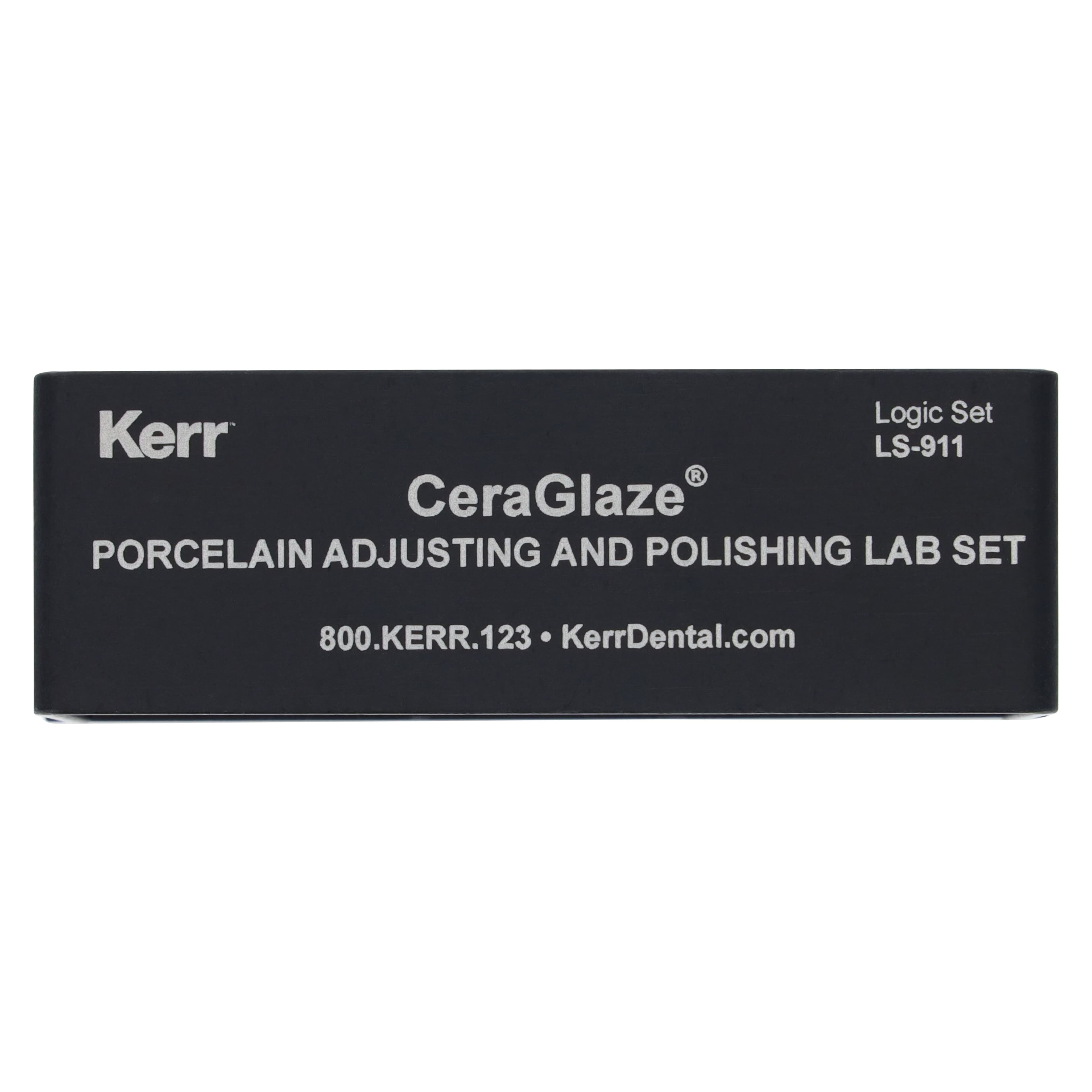 Kerr CeraGlaze Porcelain Adjusting & Polishing Lab Logic Set, Extraoral, 17 mm Square Edge Wheels & Points, LS-911 thumbnail 4