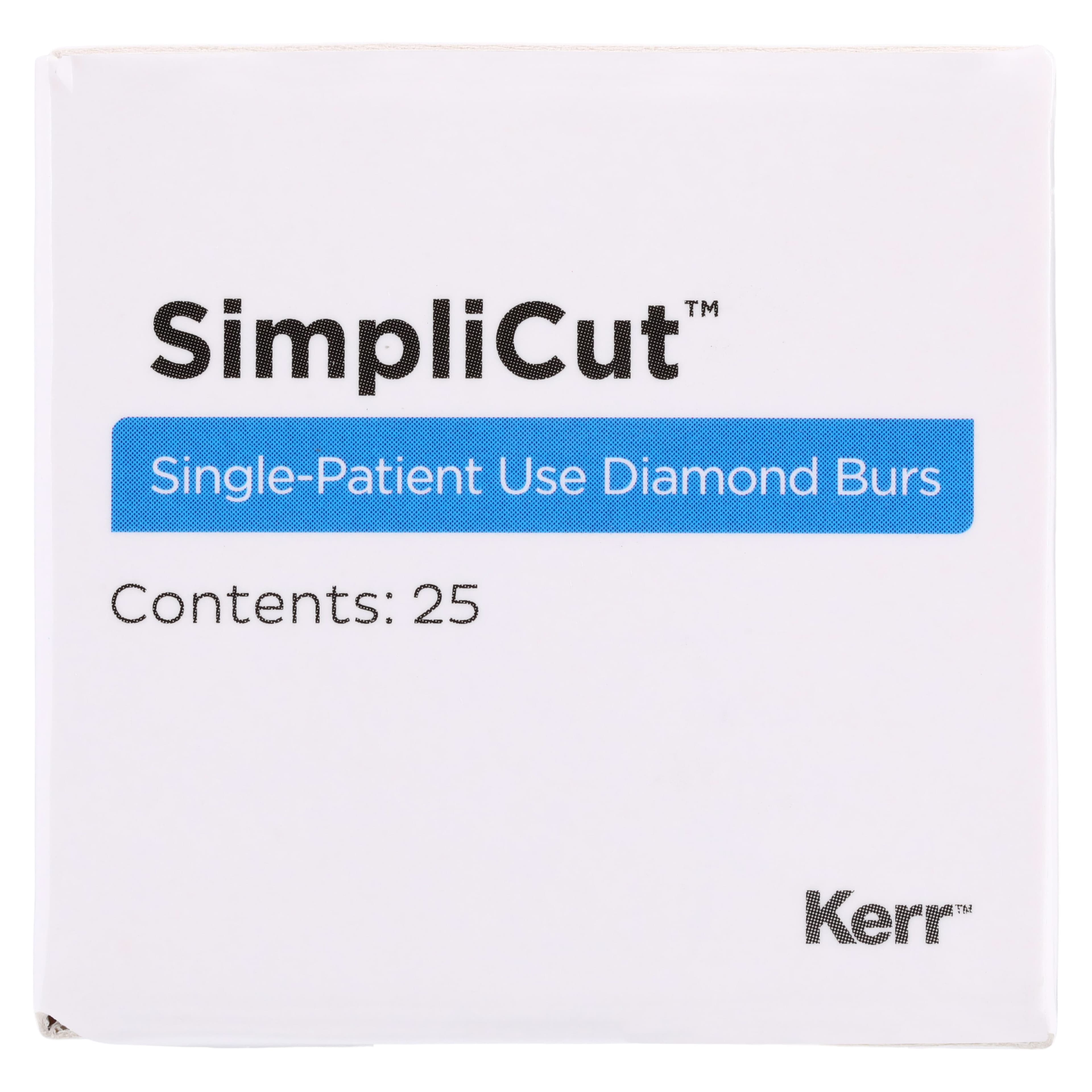 SimpliCut Single-Use Sterile Diamond Bur, Needle, Friction Grip, Fine Grit, 134-014, 25/Pk, F134-014-D thumbnail 6
