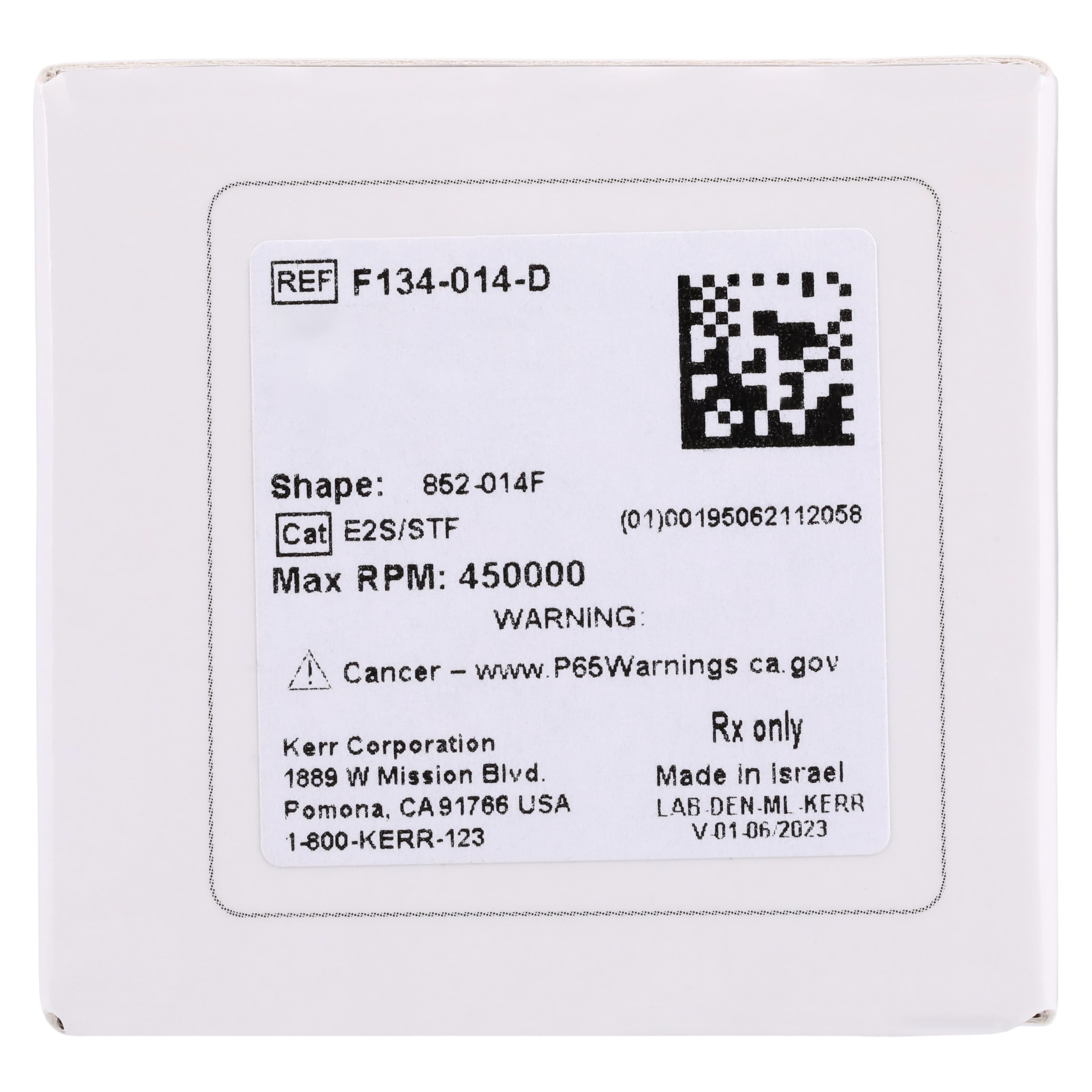 SimpliCut Single-Use Sterile Diamond Bur, Needle, Friction Grip, Fine Grit, 134-014, 25/Pk, F134-014-D thumbnail 7