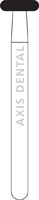 NTI Diamond Bur, FG, Donut, # M909, 3.7 mm Head Diameter, 1.0 mm Head Length, Medium Grit, Gray, 5/Pk, M909-037 - NTI Diamond Burs, FG, Donut, # M909, 3.7 mm, Medium, Gray, 5/Pk - Image 1