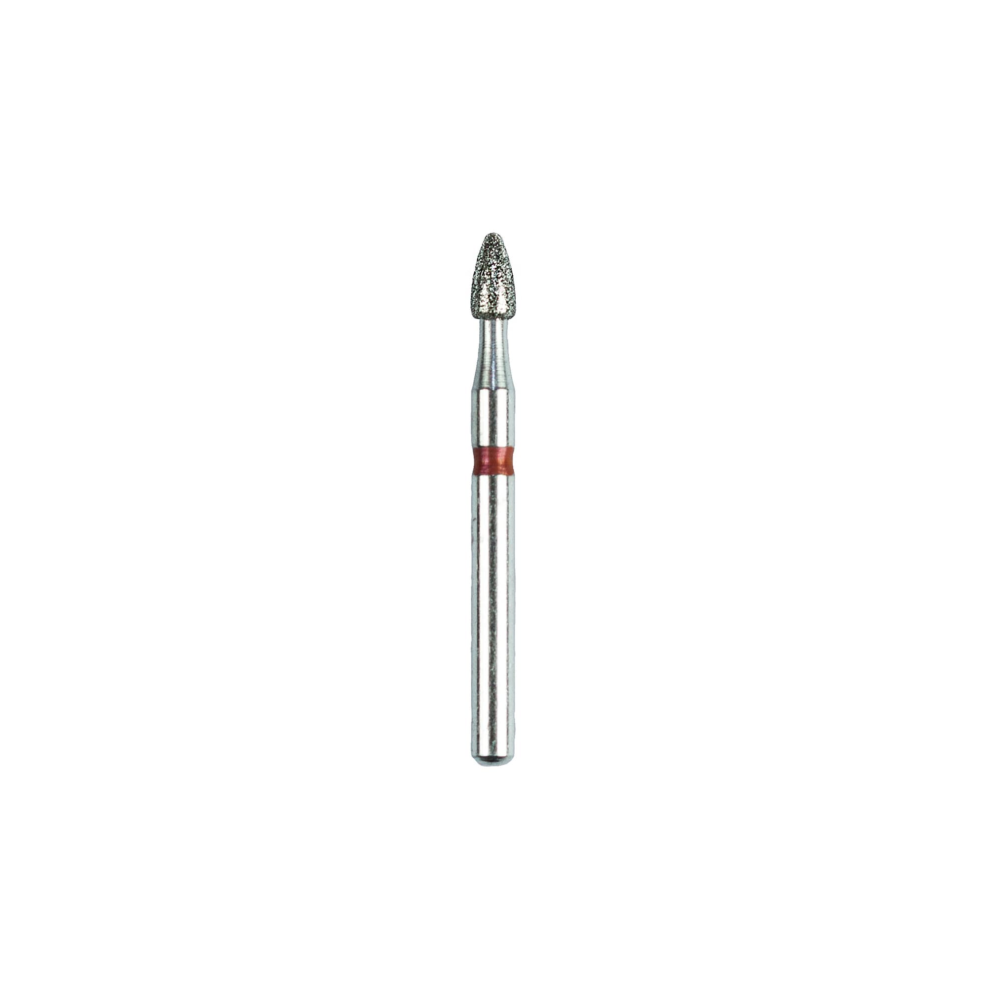 SimpliCut Single-Use Sterile Diamond Bur, Round Flat Flame, Fine Grit, Friction Grip, #F274-016-D, 25/Pkg - #274-016 Fine SimpliCut Diamond Bur Round Flat Flame Pack of 25 - Image 1